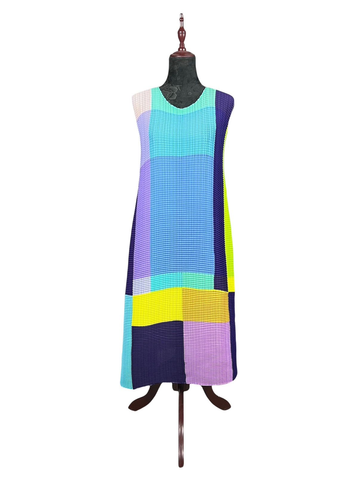 Homme Plisse Issey Miyake × Issey Miyake × Pleats Please Issey Miyake Issey Miyake Main Line Bubble Multicolor Dress Size ONE SIZE - 1 Thumbnail