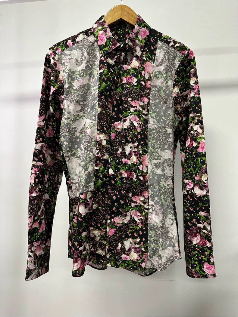 Givenchy Givenchy Size 40Floral Printed Long Sleeve Shirt 2505-Nexta Size US XL / EU 56 / 4 - 1 Thumbnail