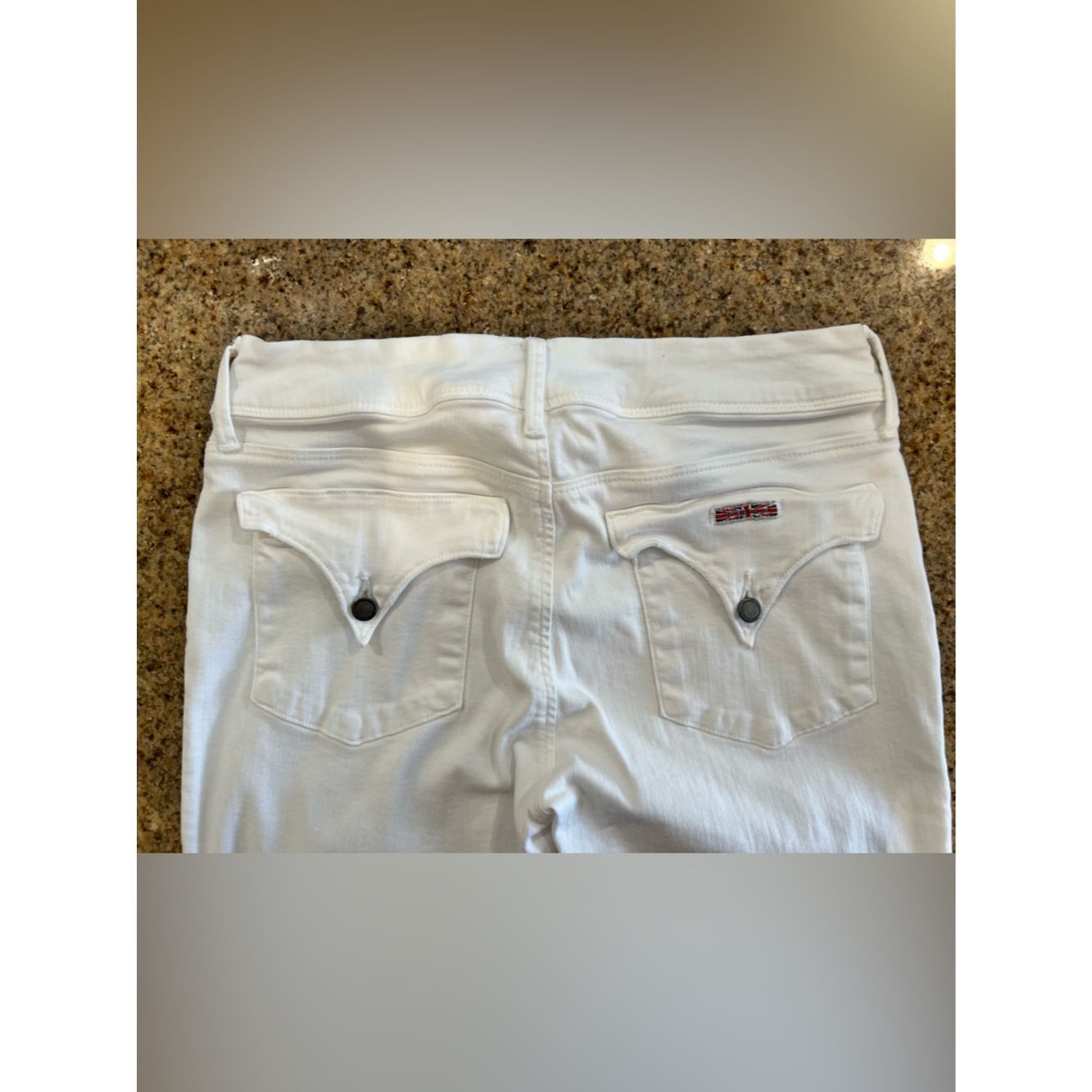 Hudson Hudson White Distressed Skinny Jeans Size 30 Mid Rise Stret Size 30" / US 8 / IT 44 - 6 Thumbnail