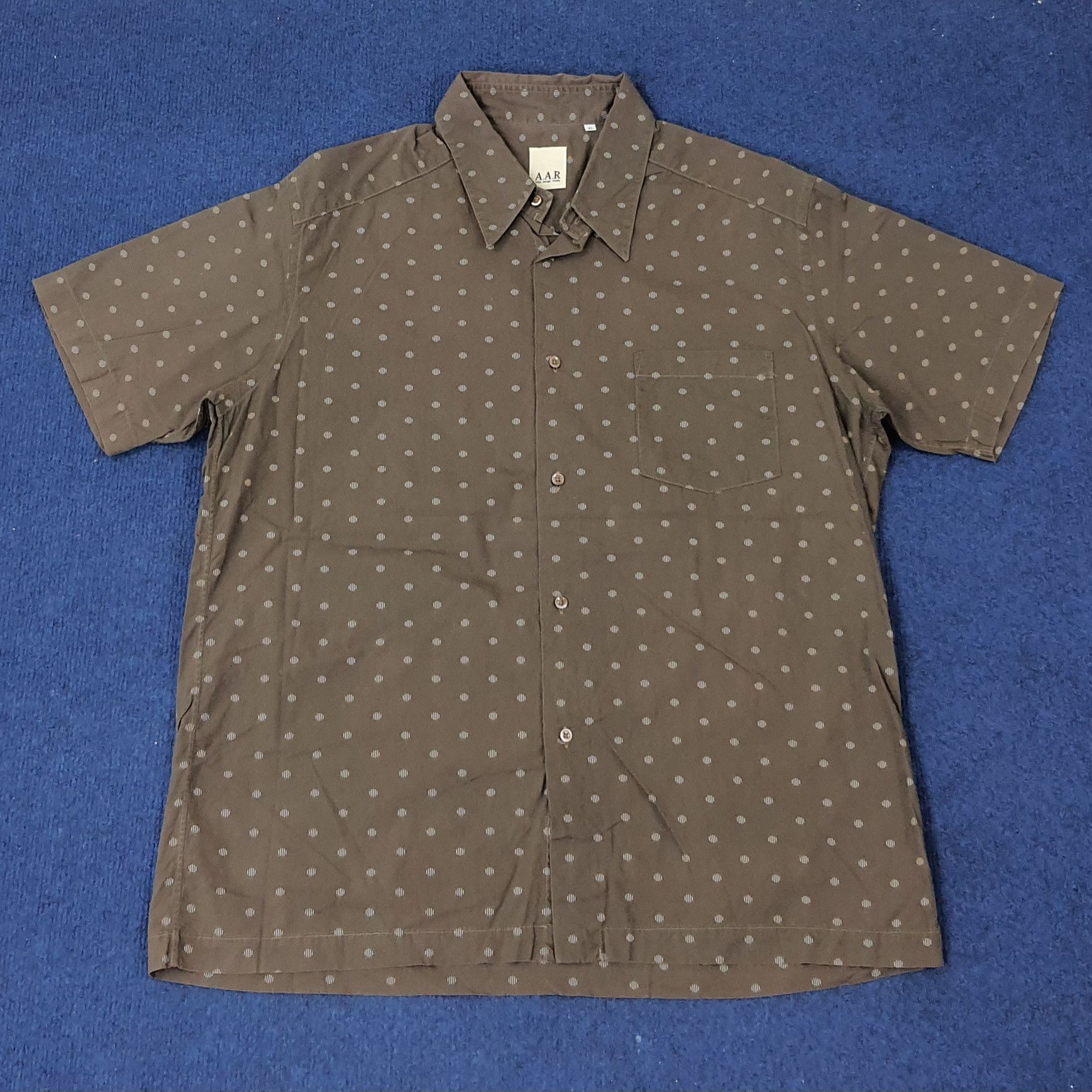 Japanese Brand × Vintage × Yohji Yamamoto Vintage A.A.R Yohji Custom Logo Button Up Shirt C219N27 Size US M / EU 48-50 / 2 - 3 Thumbnail