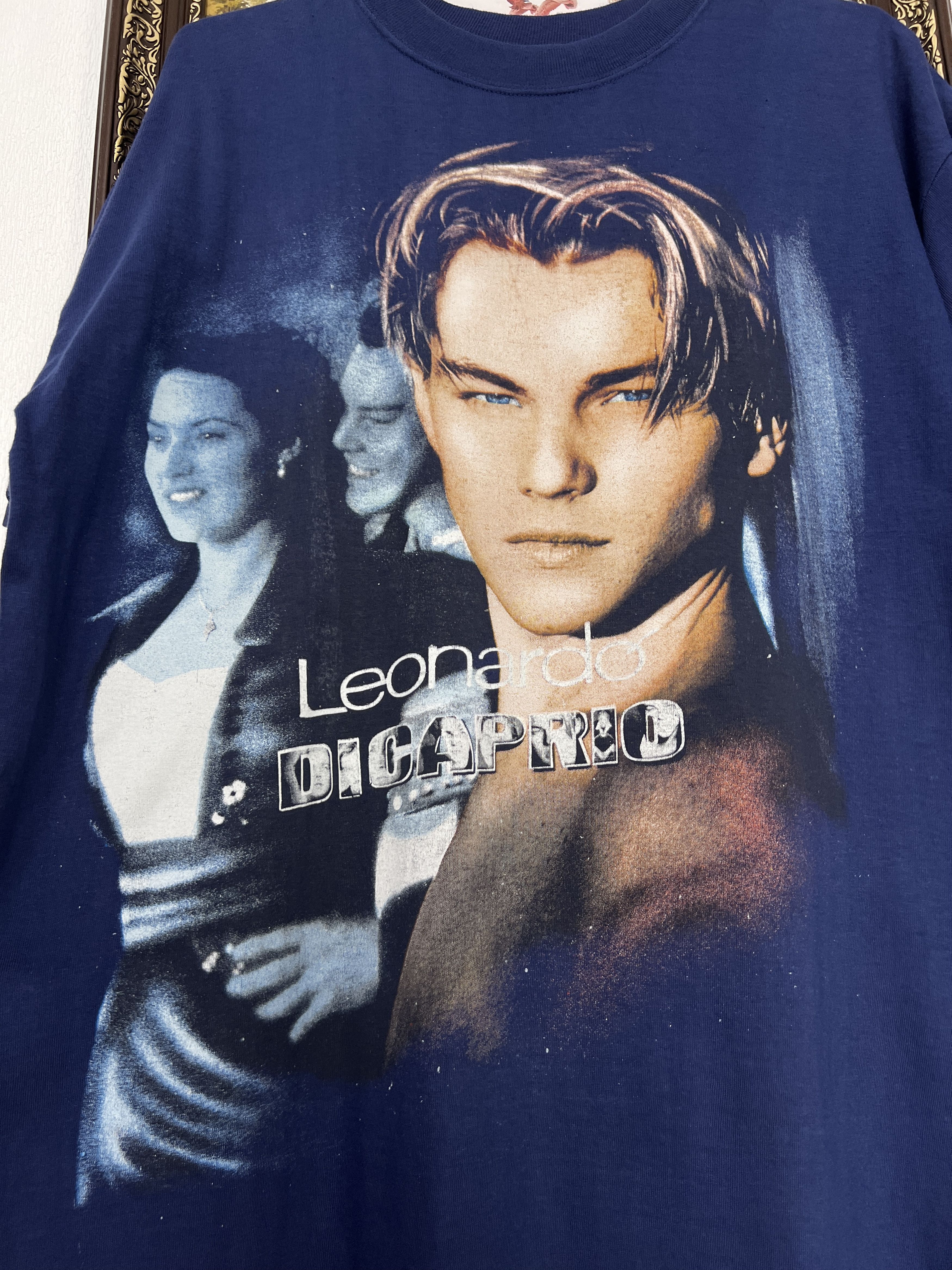 Vintage Vintage 90's Leonardo DiCaprio Titanic Movie Tee Shirt Size US L / EU 52-54 / 3 - 3 Thumbnail