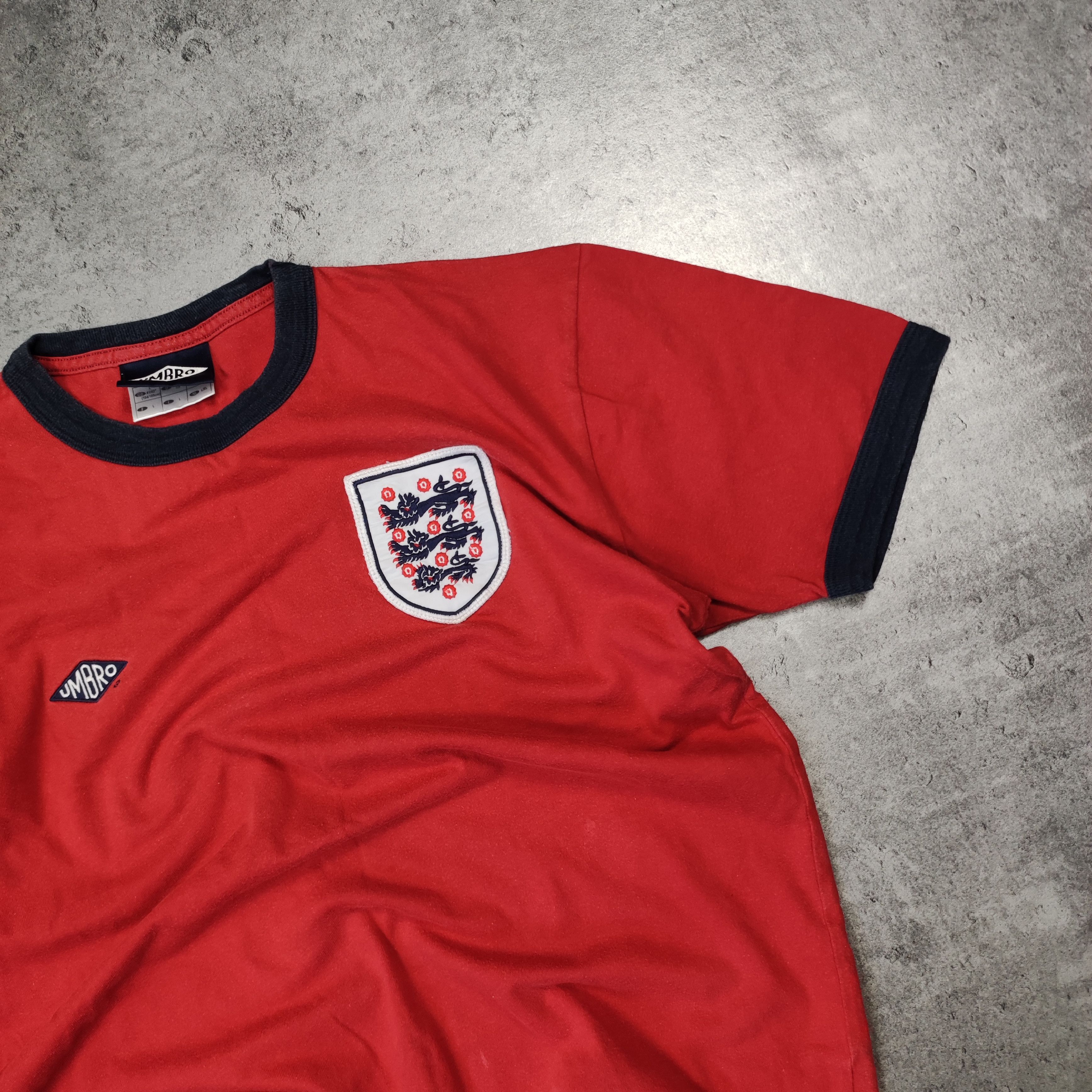 Vintage Vintage RARE 90s Umbro Retro England National Team Kit Size US L / EU 52-54 / 3 - 3 Thumbnail