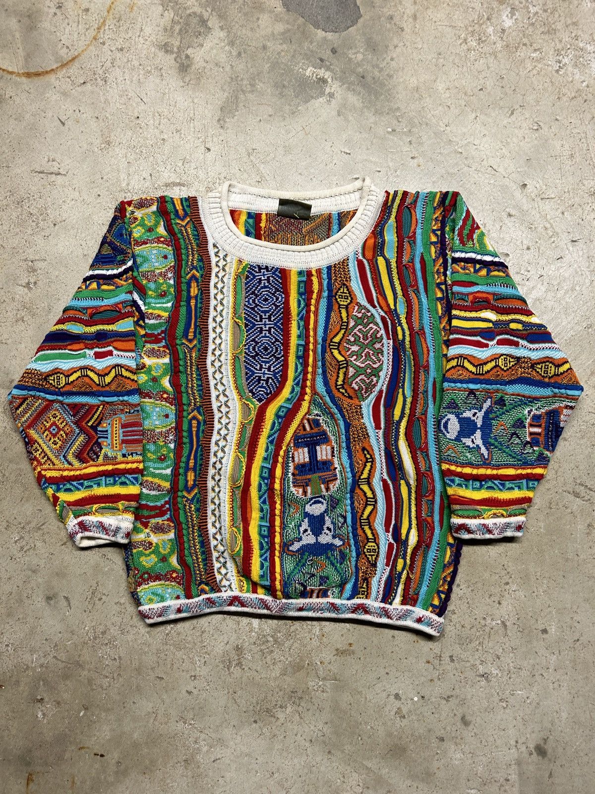 Vintage Rare Vintage 90s Coogi Jungle Animals Sweater | Grailed