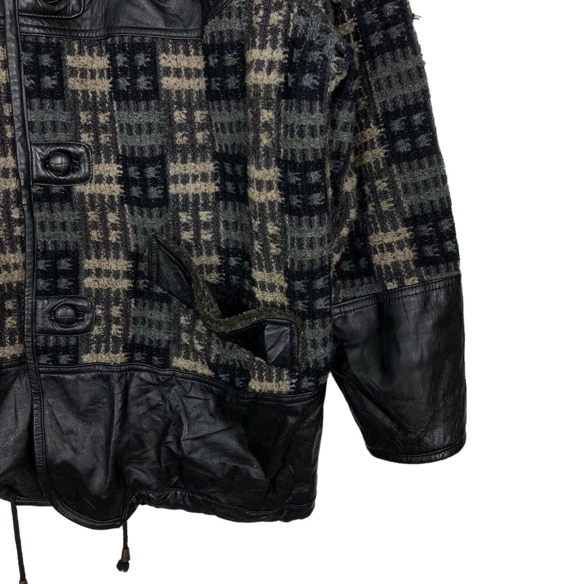 Japanese Brand 🔥90’s Genuine Leather Jacket Monsiuer Paris Navajo Aztec Size US M / EU 48-50 / 2 - 5 Thumbnail