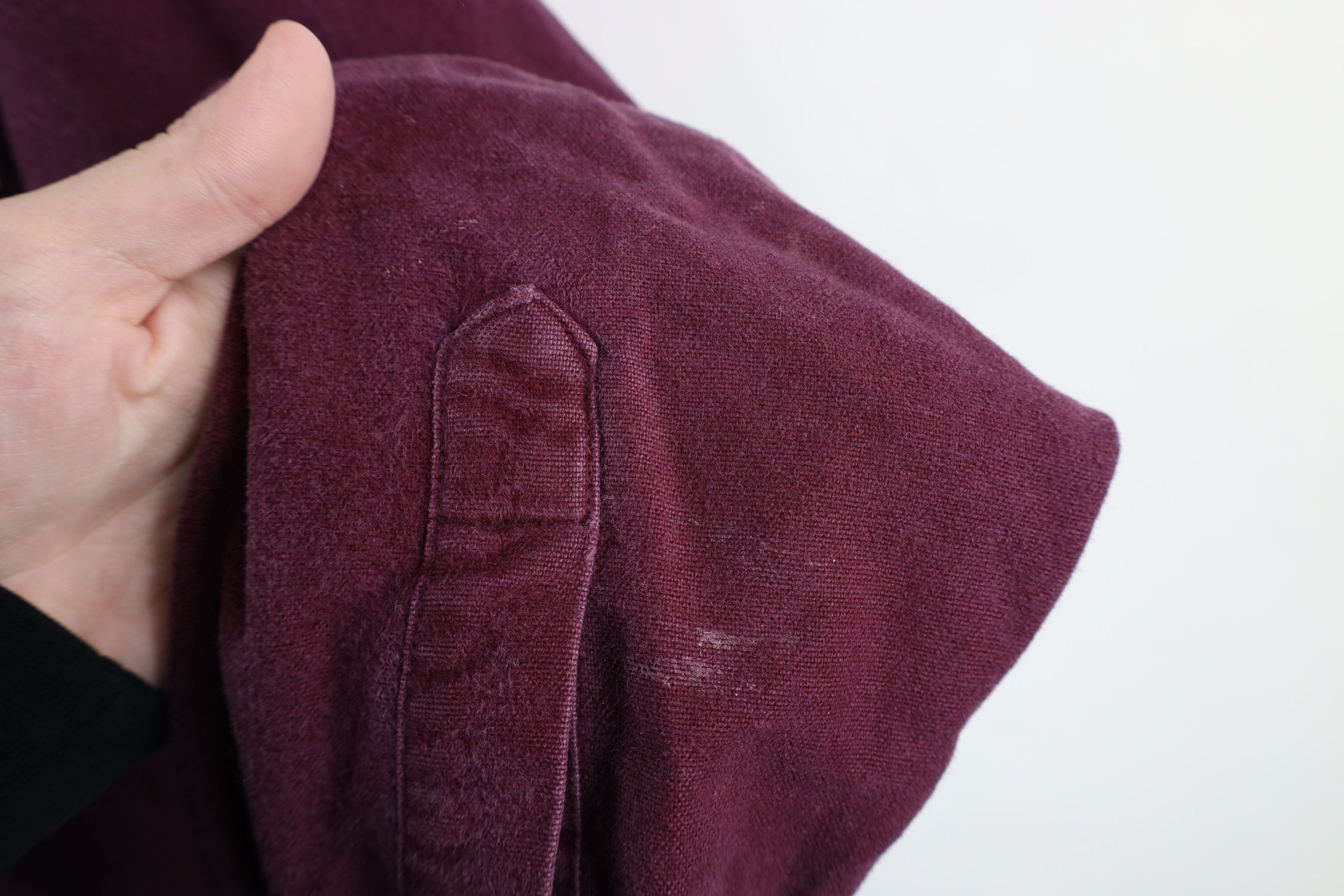Vintage Vintage 90s Streetwear Heavyweight Cloth Button Shirt Purple Size US L / EU 52-54 / 3 - 7 Thumbnail