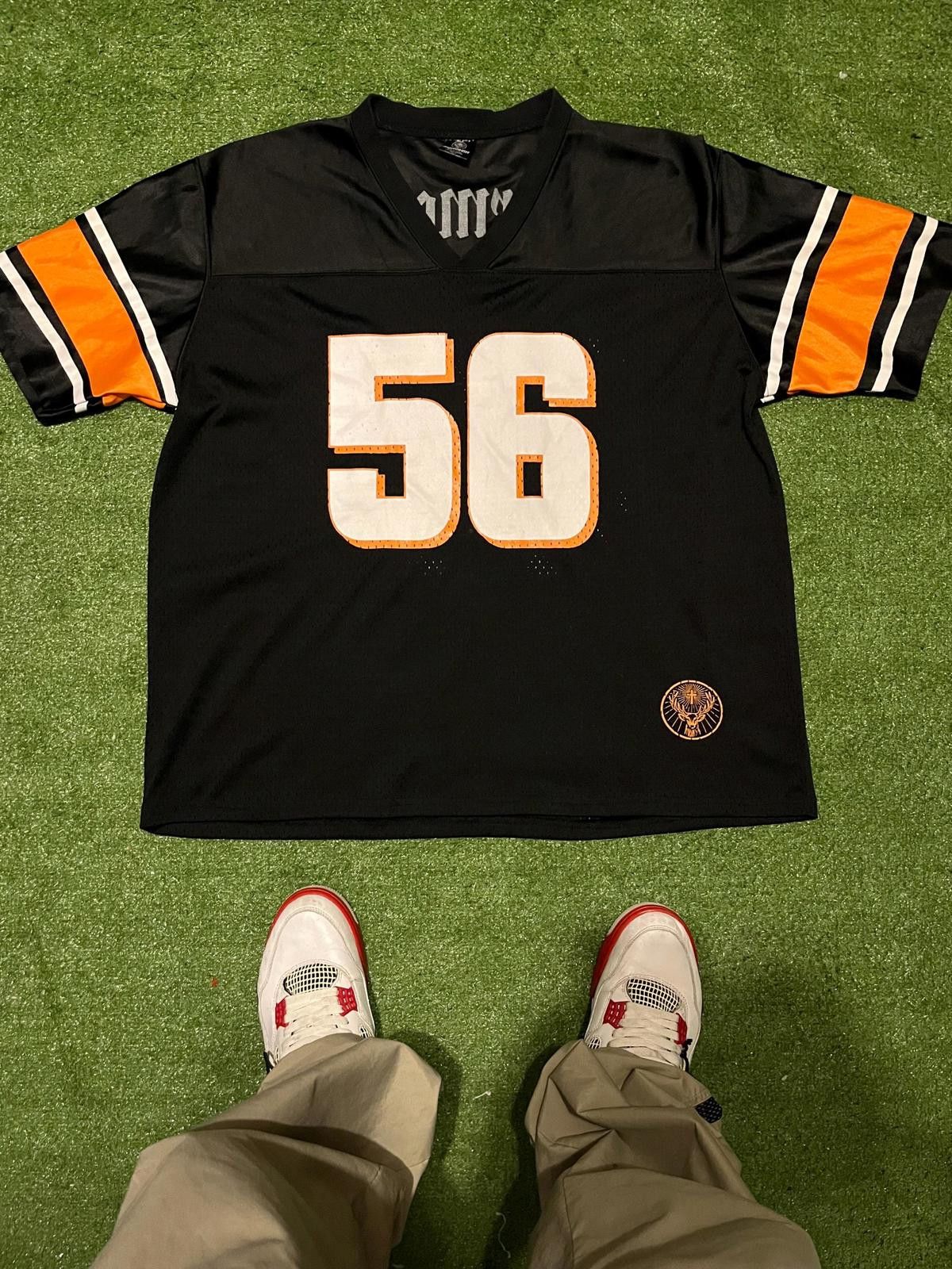 Jagermeister Vintage Jagermeister Black and Orange Number 56 Jersey Shirt Size ONE SIZE - 1 Thumbnail