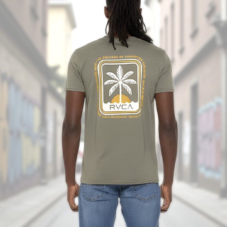 RVCA RVCA Shaylen Men’s Green Print T-Shirt Short Sleeve Sz M Size US M / EU 48-50 / 2 - 1 Thumbnail