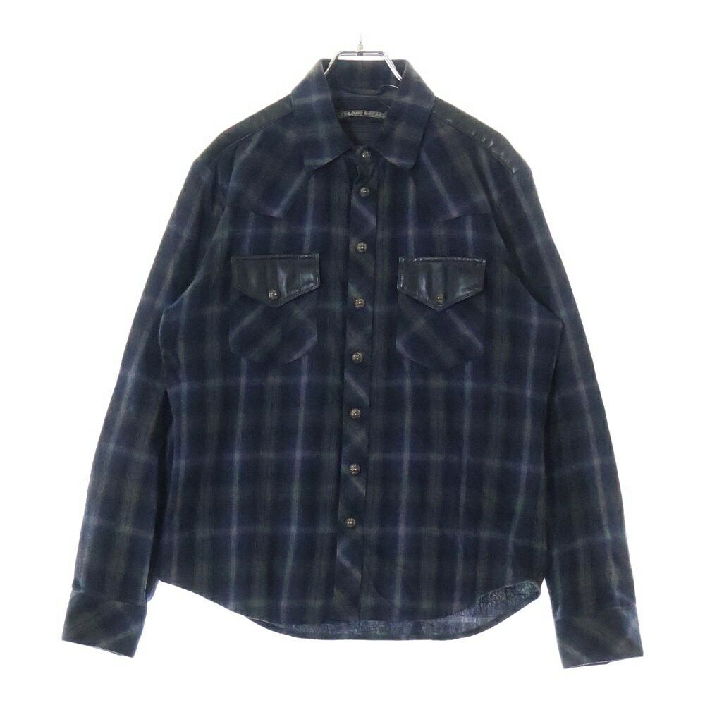 トップス CHROME HEARTS FLEURKNEE WESTERN SHIRT M Chrome Hearts Chrome Hearts Vintage Fleur Western Denim