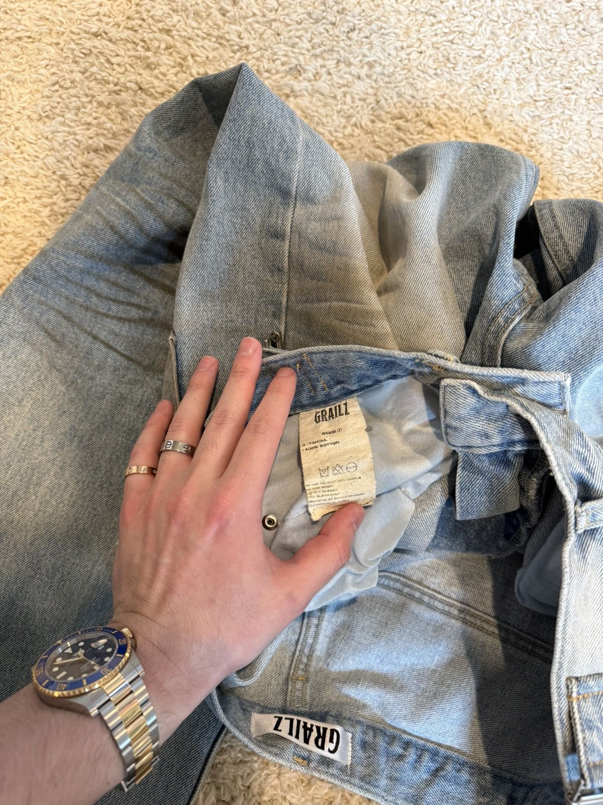 GRAILZ GRAILZ GR MUD WASH DENIM JEAN Size US 30 / EU 46 - 5 Thumbnail