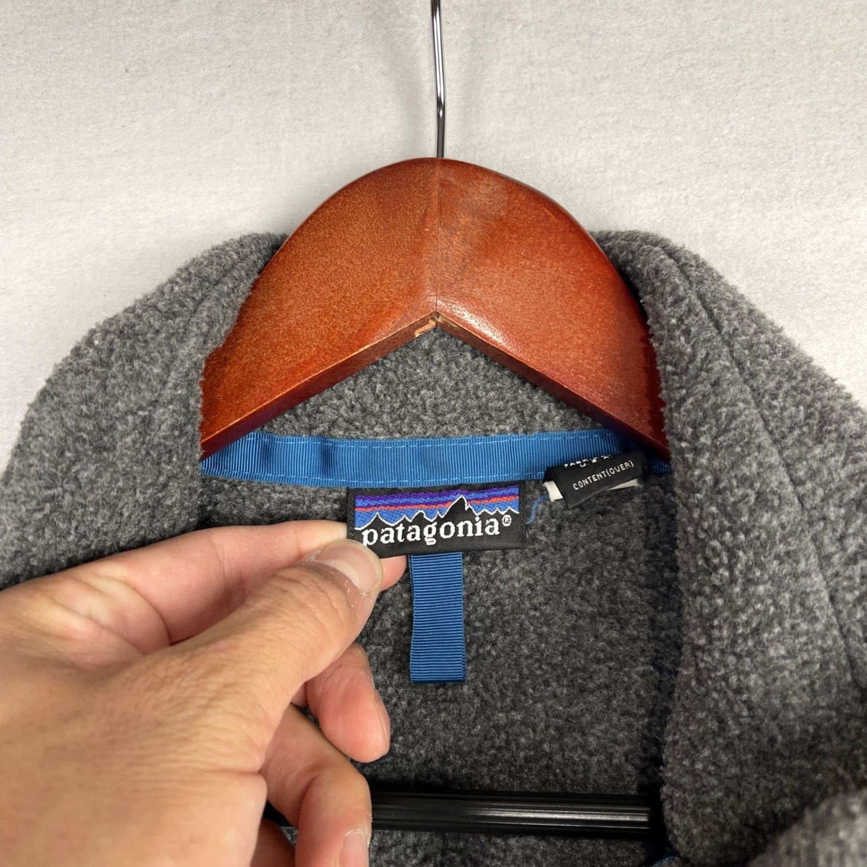 Patagonia VINTAGE Patagonia Jacket Mens Small Gray Full Zip Fleece Deep Pile Made In USA Size US S / EU 44-46 / 1 - 7 Thumbnail