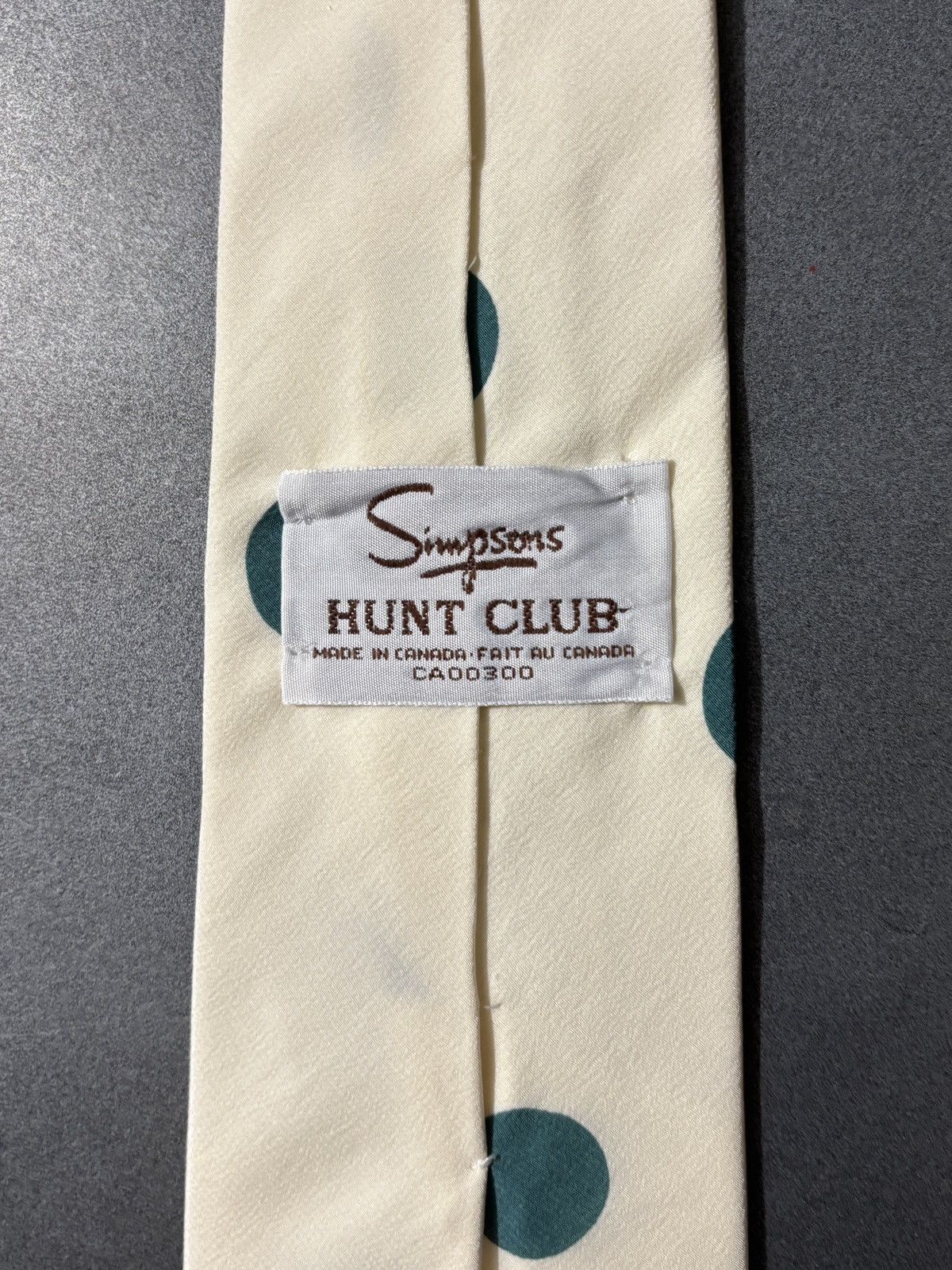 Vintage Vintage Silk Necktie Simpson's Hunt Club Polka Dot 1970s Tie Size ONE SIZE - 4 Thumbnail