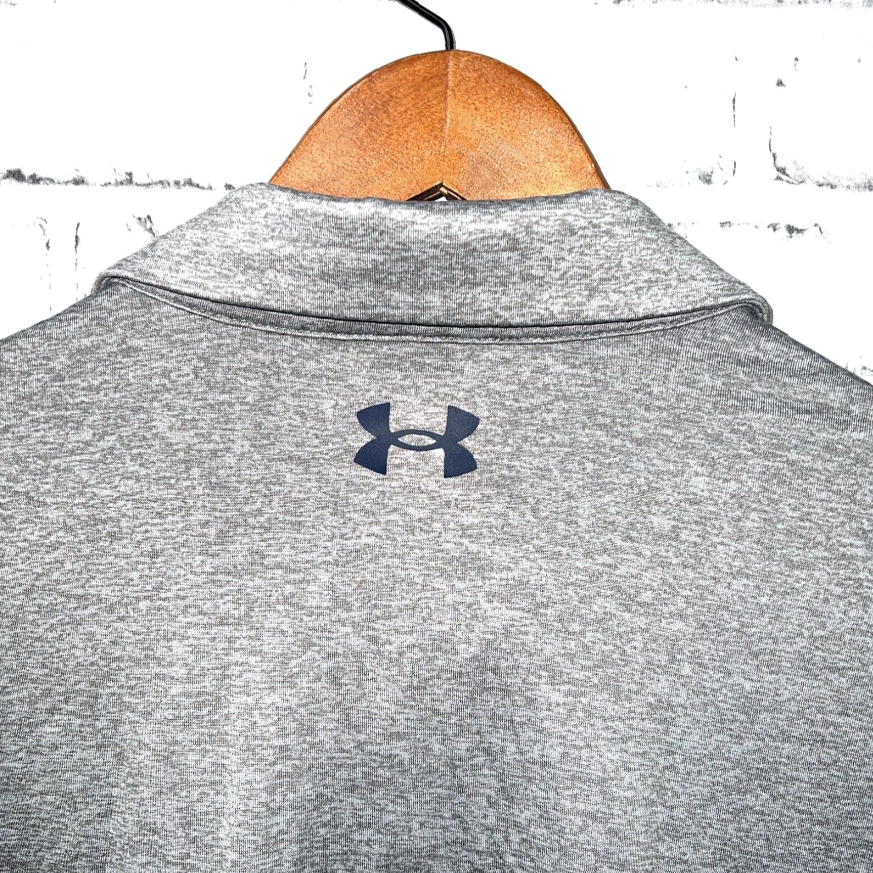 Under Armour VINTAGE Under Armour Polo Shirt Men XL Gray Striped Casual Sportswear Size US XL / EU 56 / 4 - 5 Thumbnail