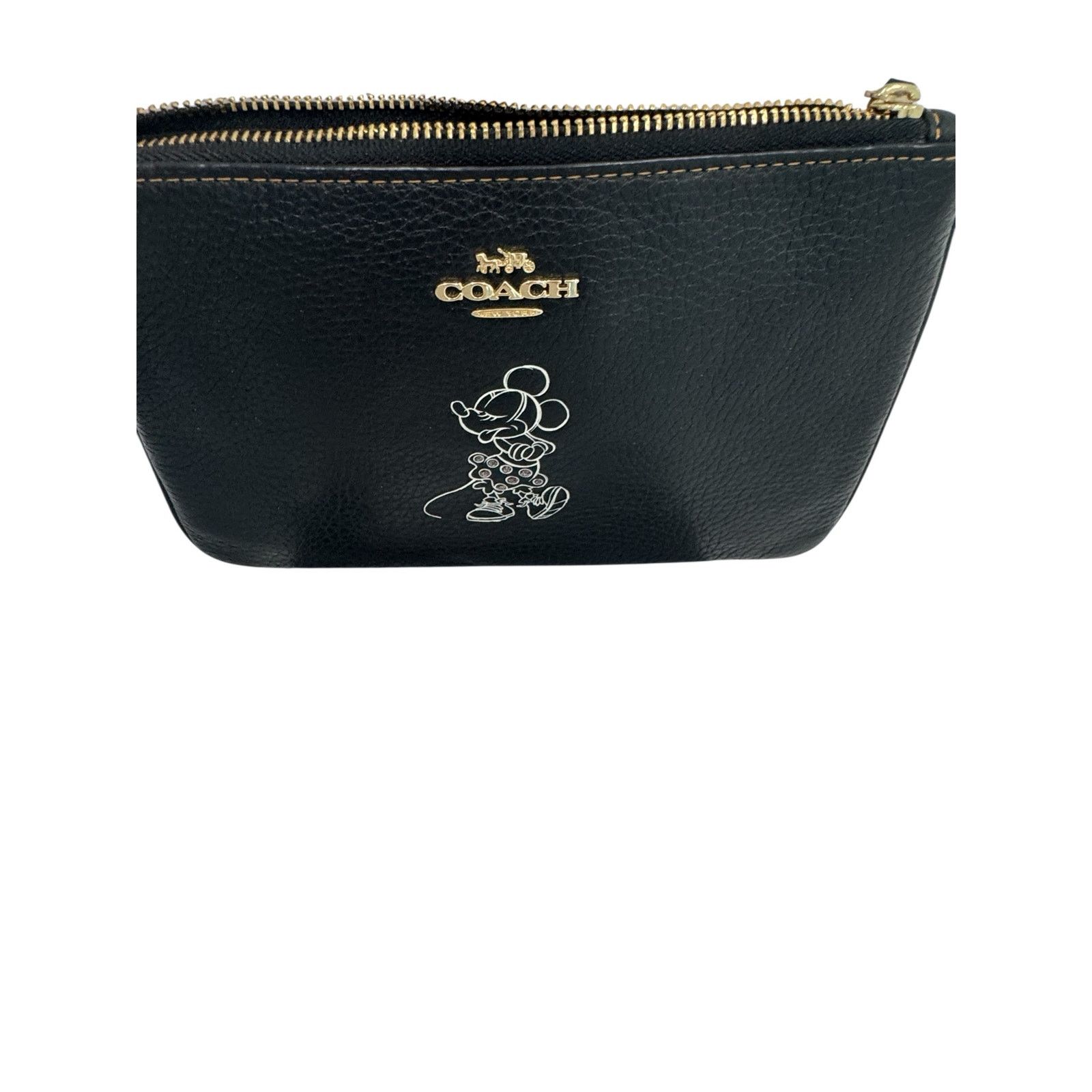 Coach Coach x Disney Black Leather Minnie Mouse Wristlet Size ONE SIZE - 5 Thumbnail