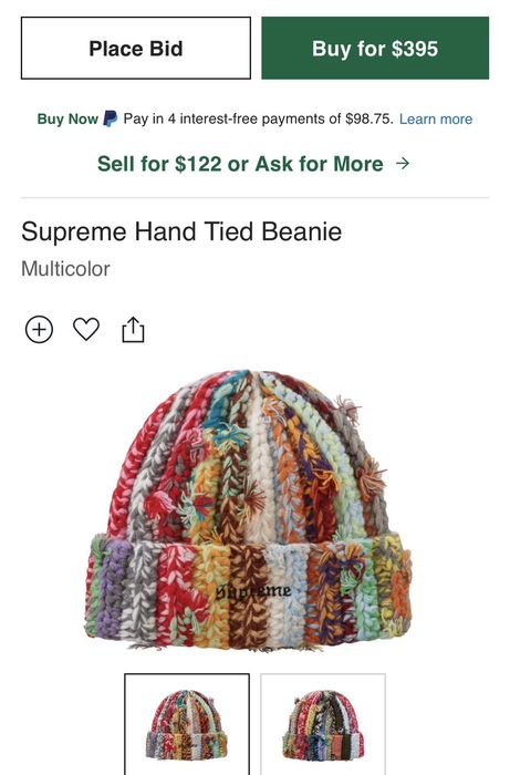 Supreme Supreme hand tled beanie | Grailed