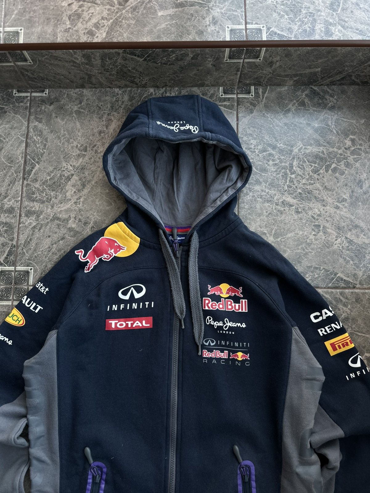 Red Bull Red Bull Pepe Jeans Formula 1 Racing Zip Hoodie Sz S Size US S / EU 44-46 / 1 - 2 Thumbnail