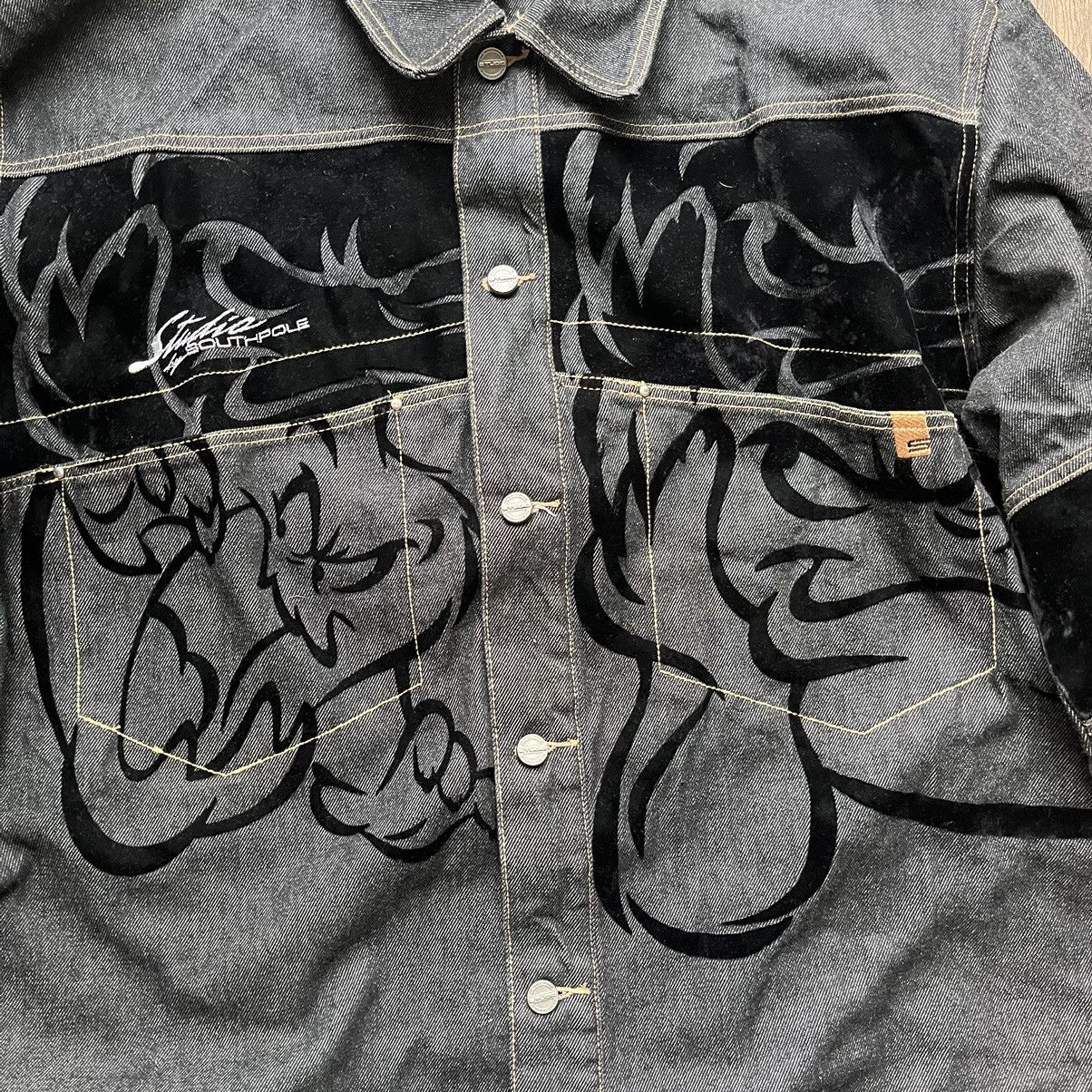 Southpole × Vintage CRAZY Y2K South Pole Studio Looney Tunes Denim Jacket XXL Size US XXL / EU 58 / 5 - 3 Thumbnail