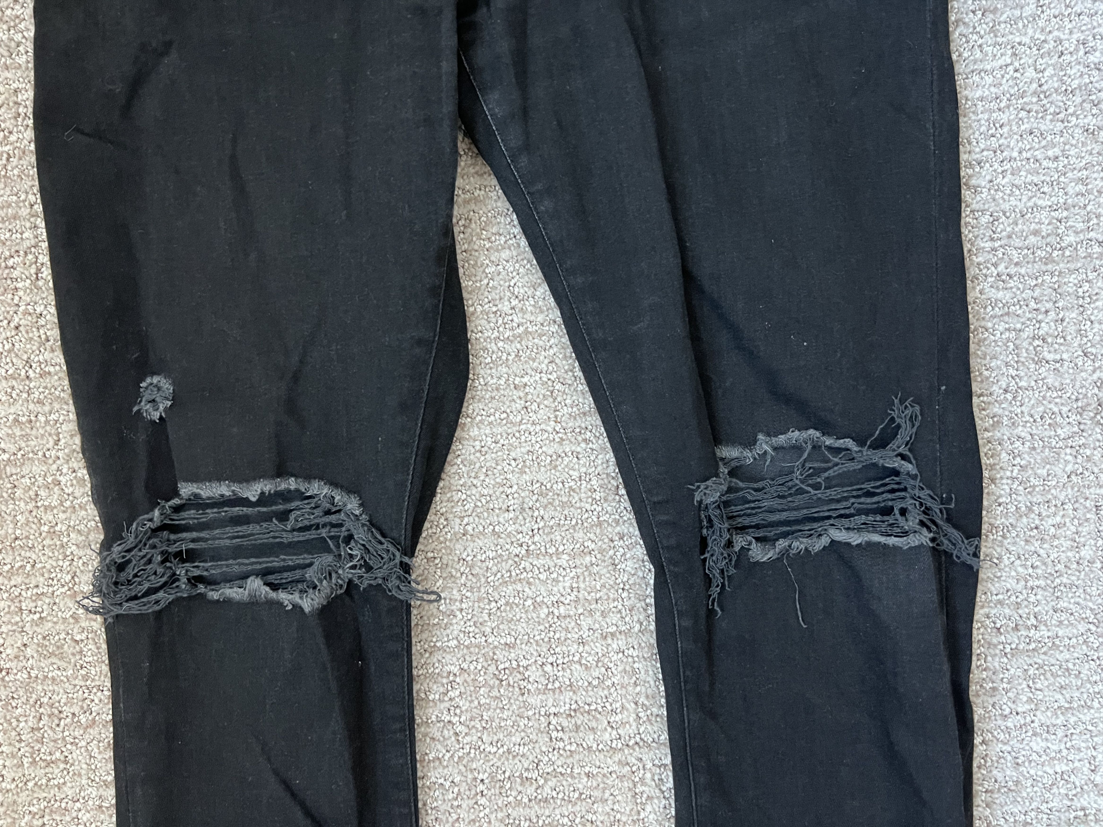 Represent Clo. Represent Black Distressed Skinny Jeans – Size 32 Size US 32 / EU 48 - 2 Thumbnail