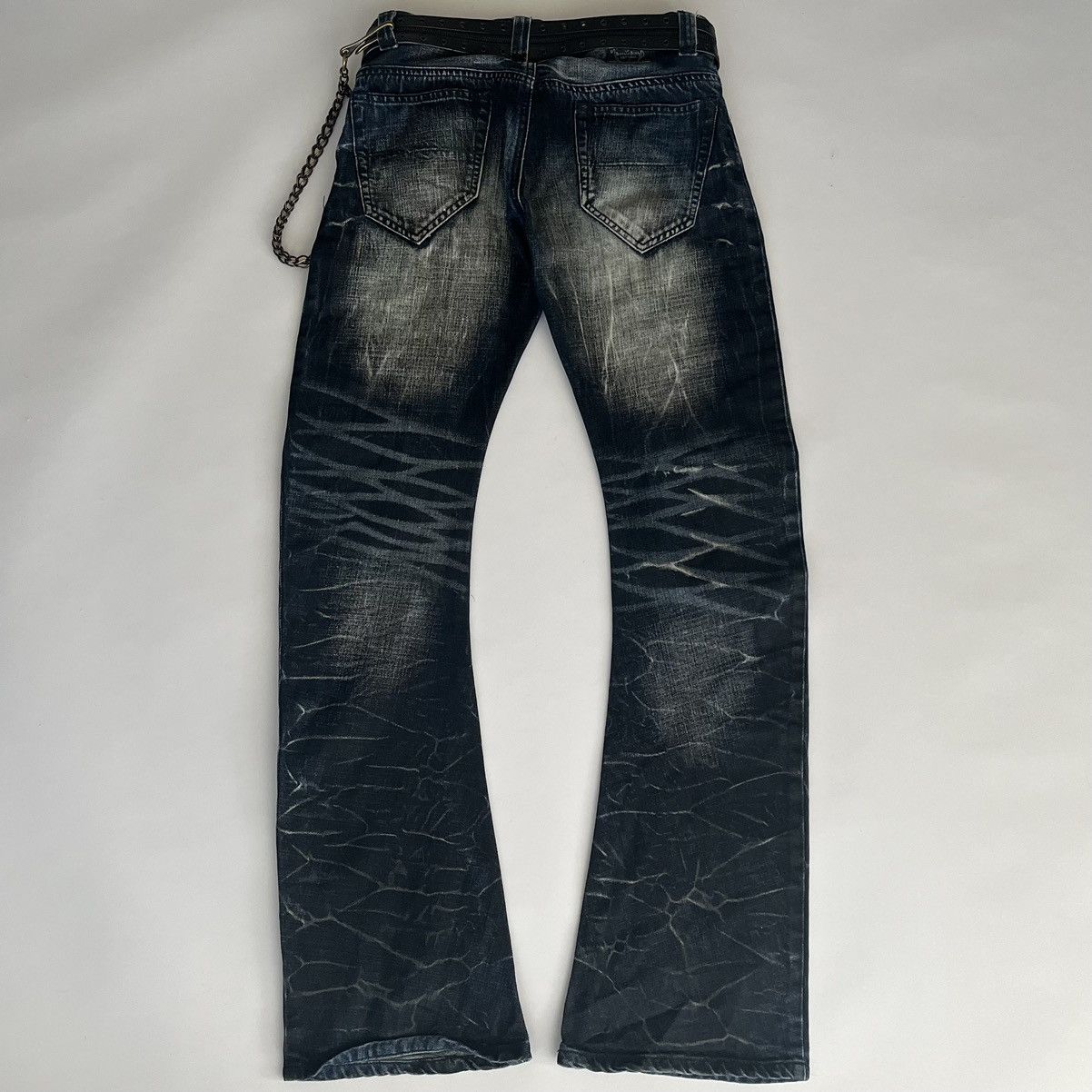 BUFFALO BOBS Buffalo Bobs 2000s Whiskered J-Cut Flared Jeans Size US 30 / EU 46 - 5 Thumbnail