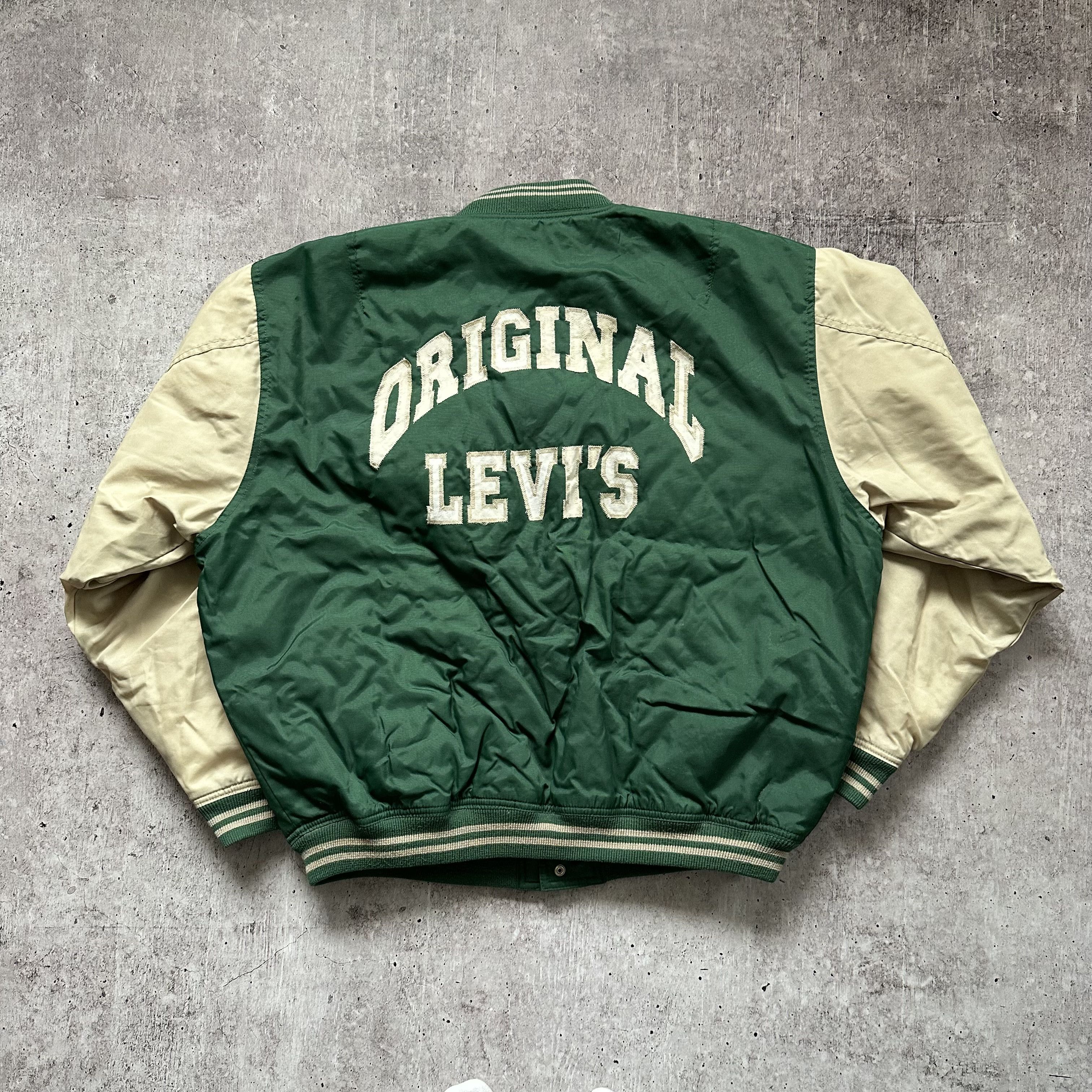 Levi's Original Levi's 90 Vintage Big Logo Varsity Bomber Jacket Size US L / EU 52-54 / 3 - 7 Thumbnail