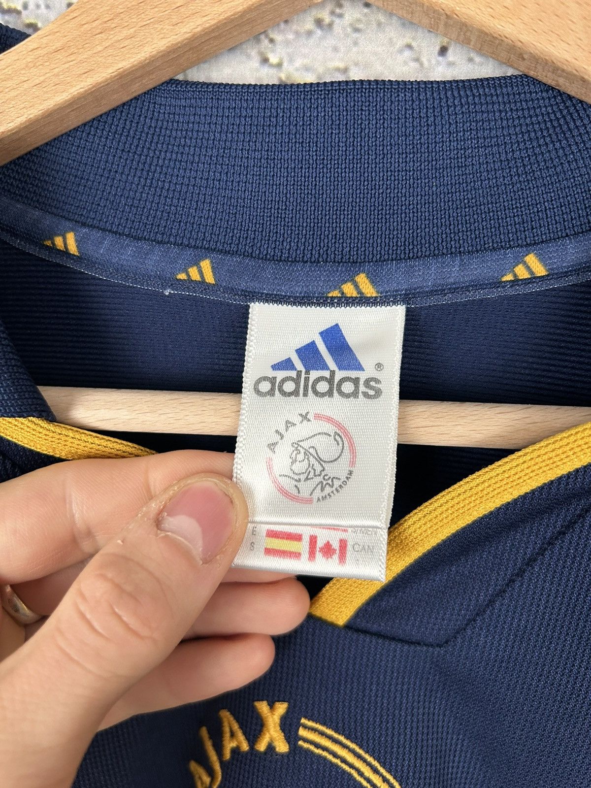 Adidas Vintage Adidas Ajax Amsterdam 1999/2000 Soccer Jersey Rare Size US M / EU 48-50 / 2 - 8 Thumbnail