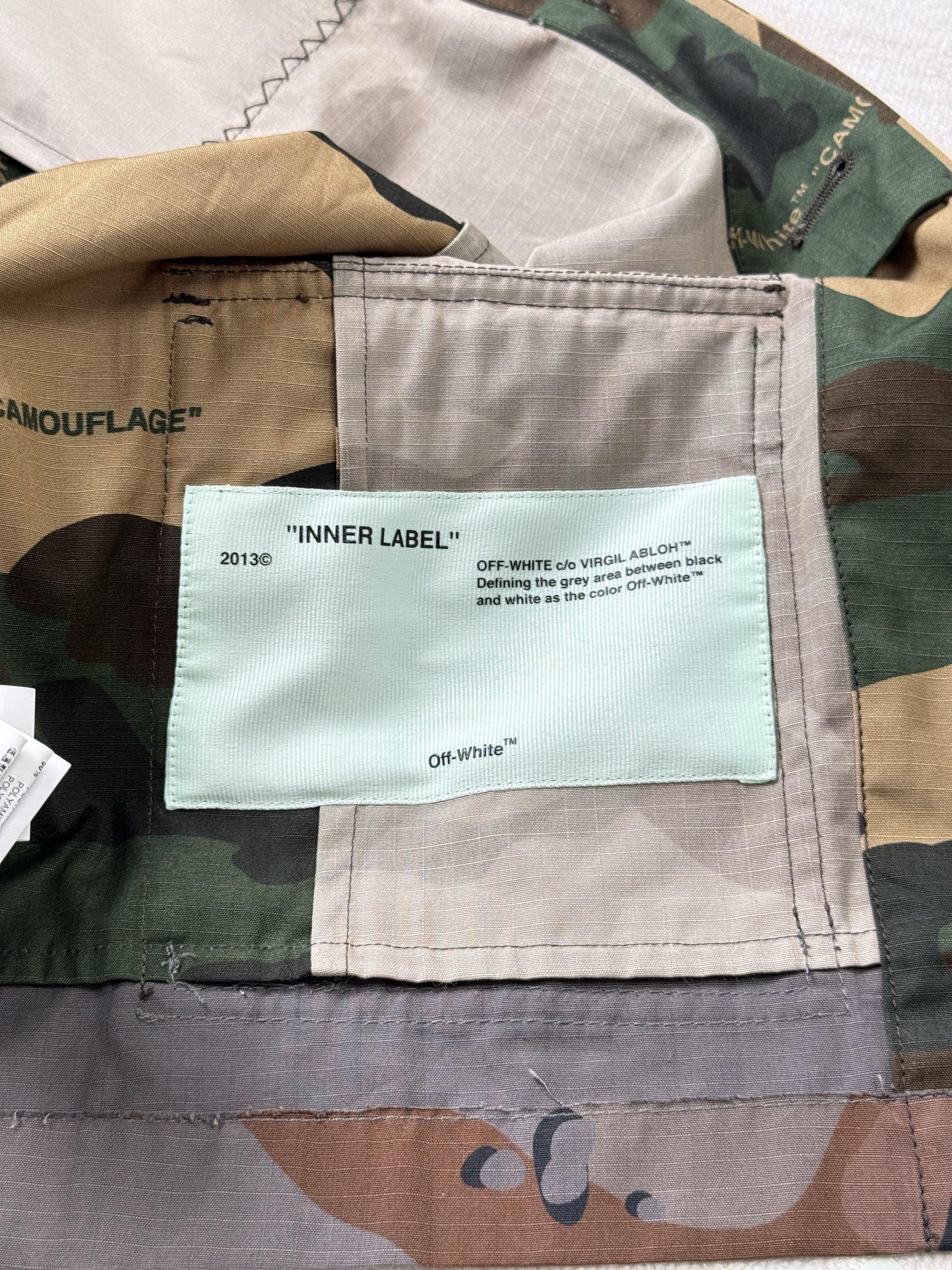 Off-White New with Tag* OFF-WHITE™ RECONSTR CAMO FIELD JACKET Size US M / EU 48-50 / 2 - 14 Thumbnail