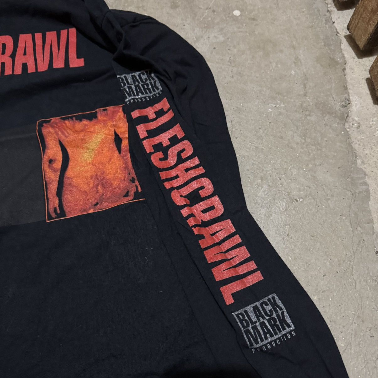 Band Tees × Vintage Vintage rare Fleshcrawl 1994 Impurity longsleeve Size US L / EU 52-54 / 3 - 6 Thumbnail