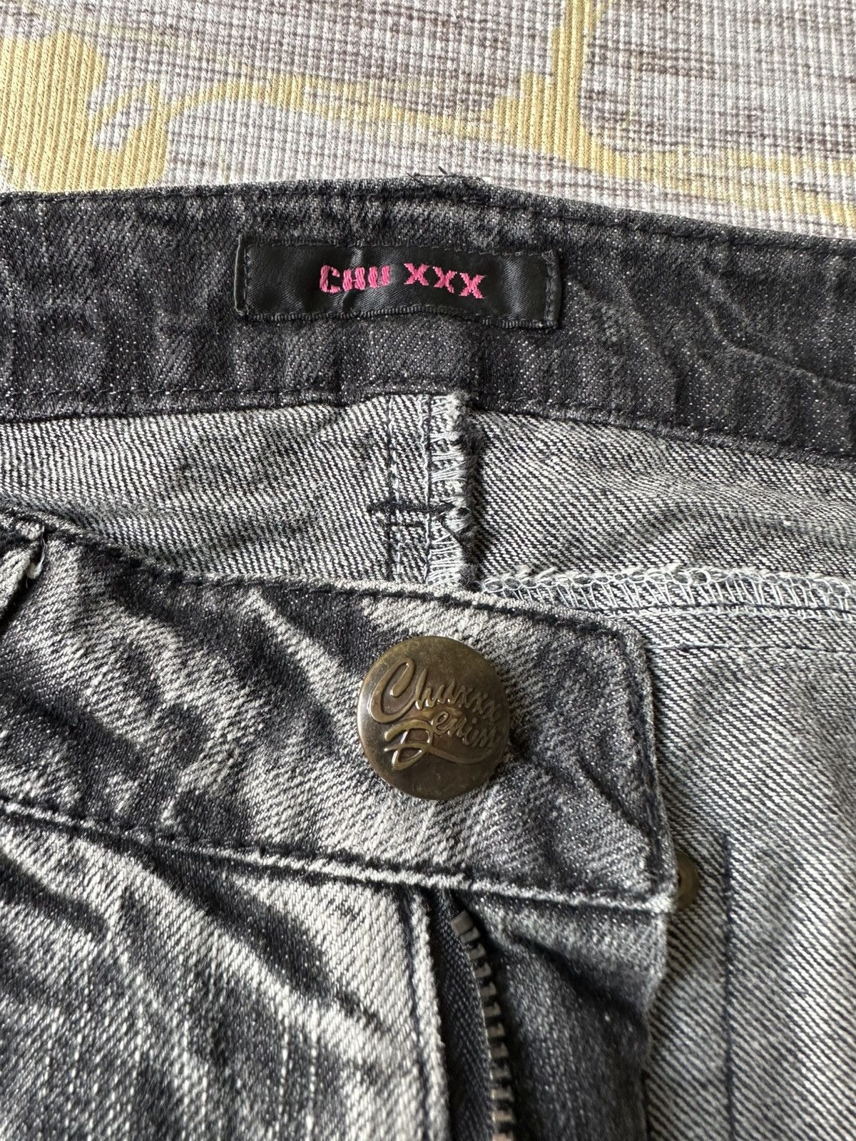 Japanese Brand CHU XXX Distressed Claw Marks Design Denim Size US 30 / EU 46 - 19 Thumbnail