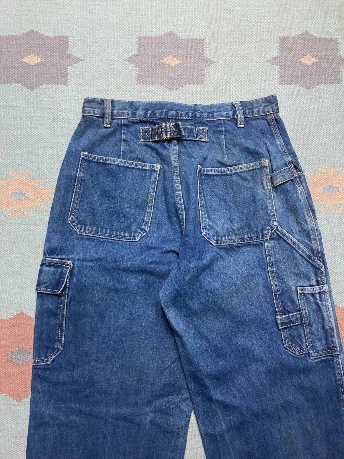 JNCO × Vintage VTG y2k baggy jeans carpenter cargo wide skater JNCO 30x31 Size US 30 / EU 46 - 3 Thumbnail