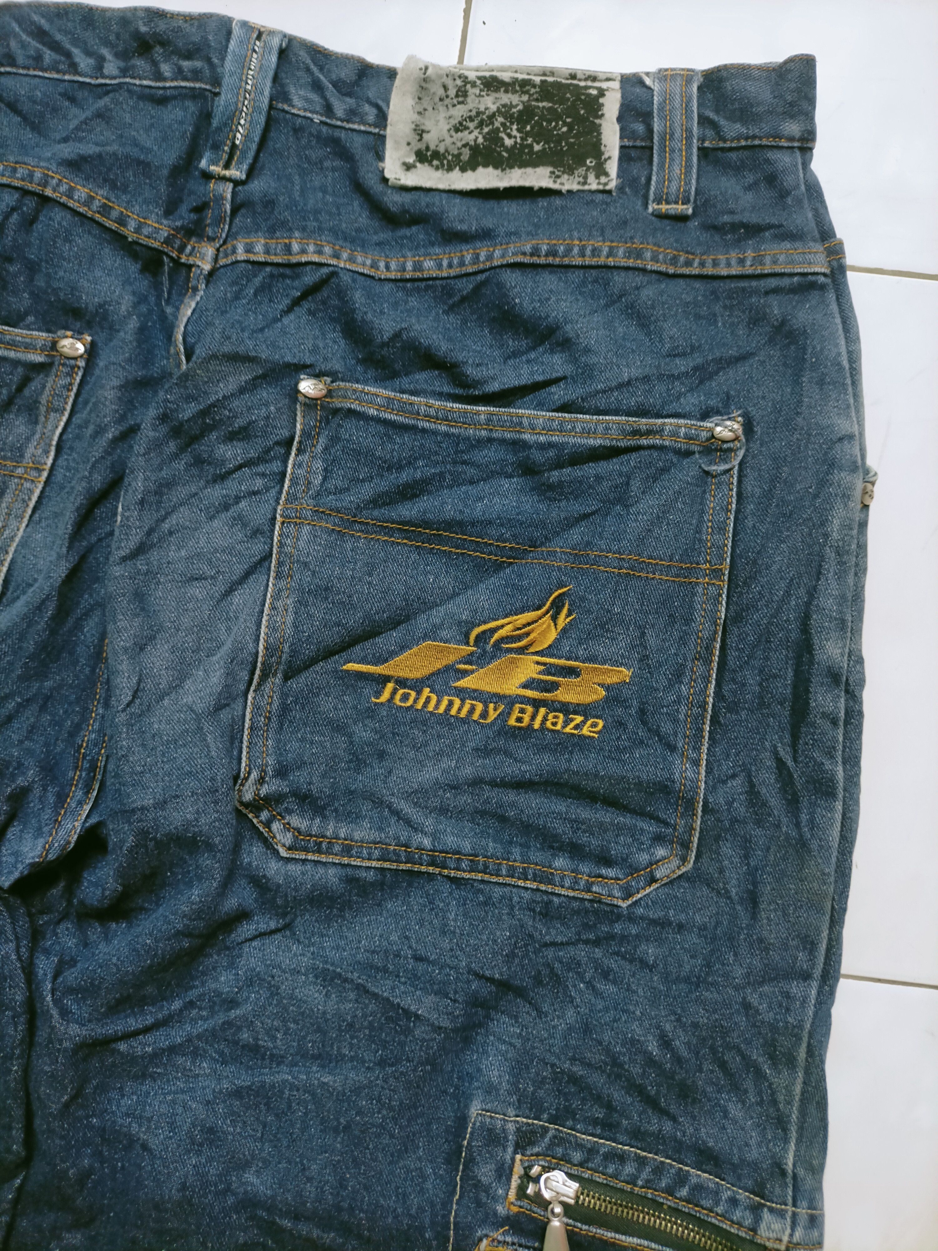 Southpole 🔥 Johnny Blaze Baggy Cargo Carpenter Jeans Size US 38 / EU 54 - 8 Thumbnail