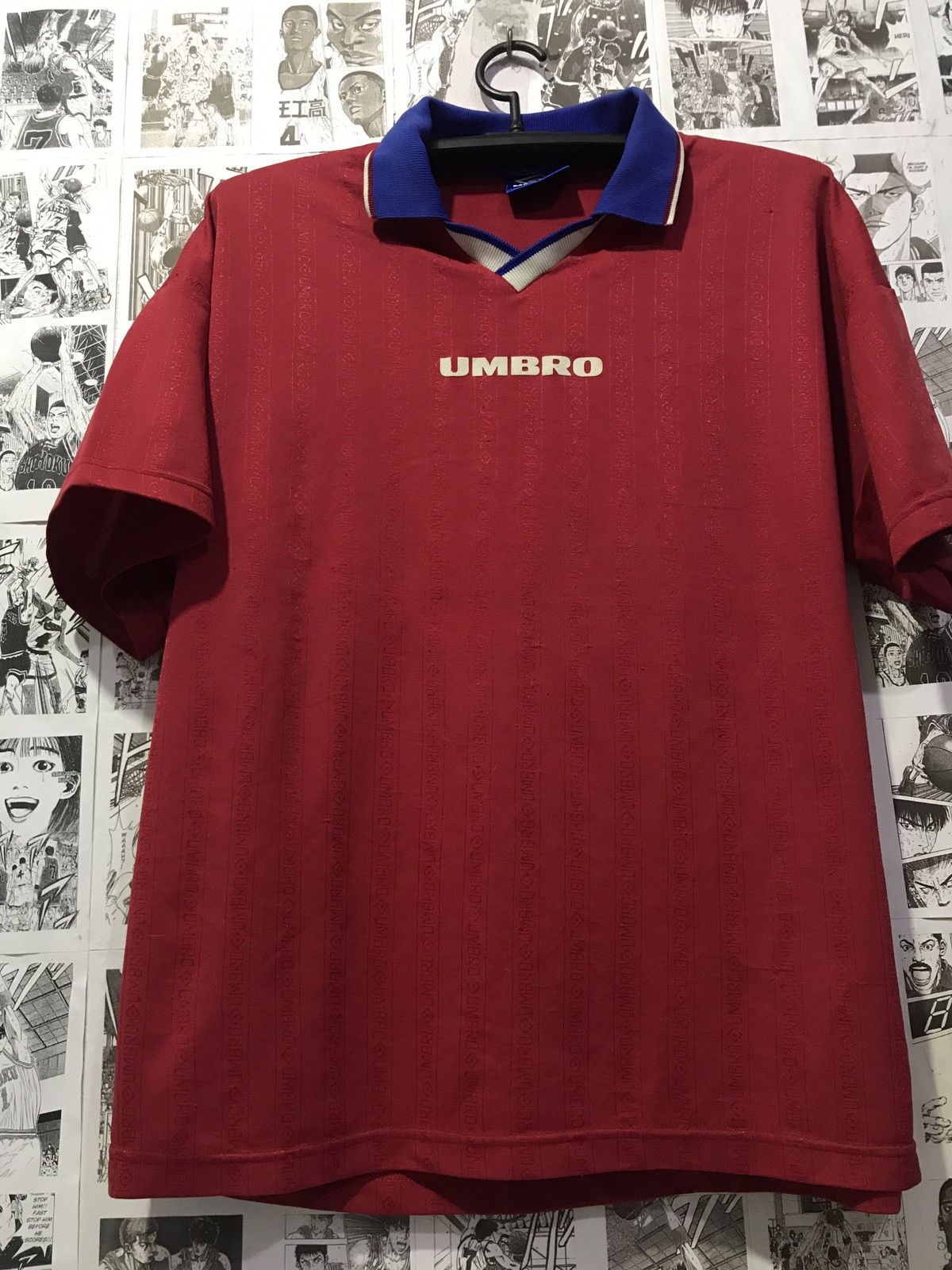 Umbro × Vintage Vintage Umbro 90s Football Shirt Soccer Jersey #17 Size US L / EU 52-54 / 3 - 1 Thumbnail