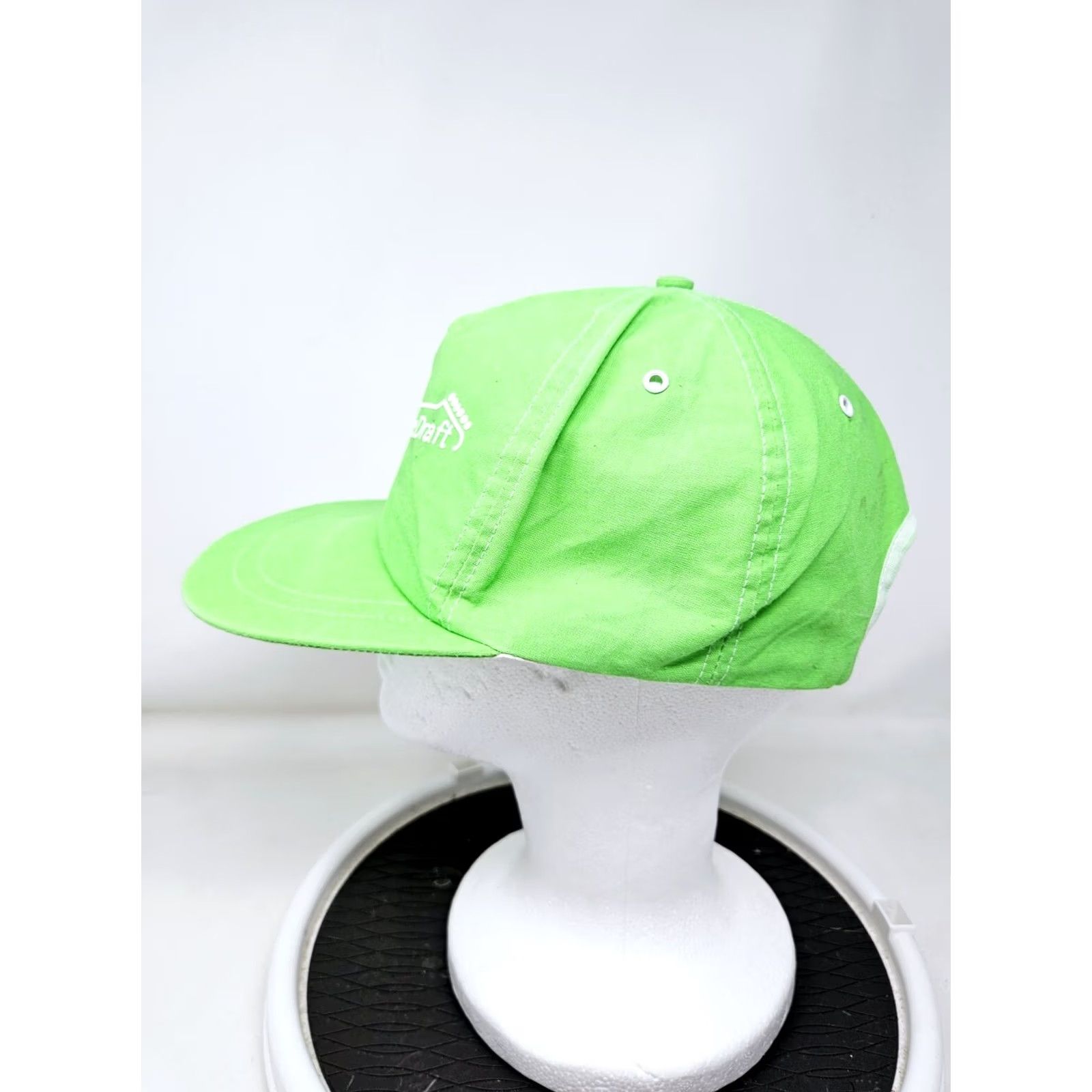 Vintage VINTAGE Miller Genuine Draft Neon Green Adjustable Hat 80s Baseball Cap Men One Size Green 80s 90s Beer Adjustable Mens Size ONE SIZE - 5 Thumbnail