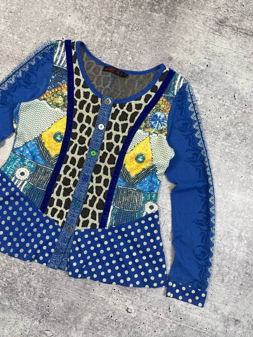 Hysteric Glamour Vintage Save The Queen Jean Paul Gaultier Style Long Top Y2K Size L / US 10 / IT 46 - 3 Thumbnail