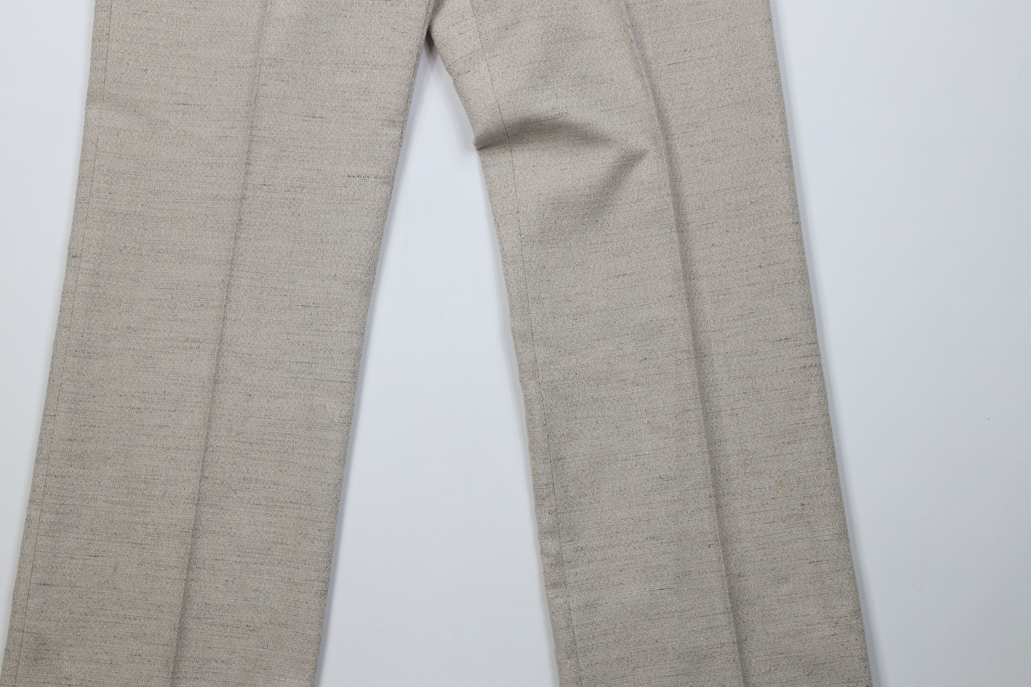 Vintage Vintage 70s Streetwear Tweed Flared Wide Leg Chino Pants USA Size US 34 / EU 50 - 4 Thumbnail