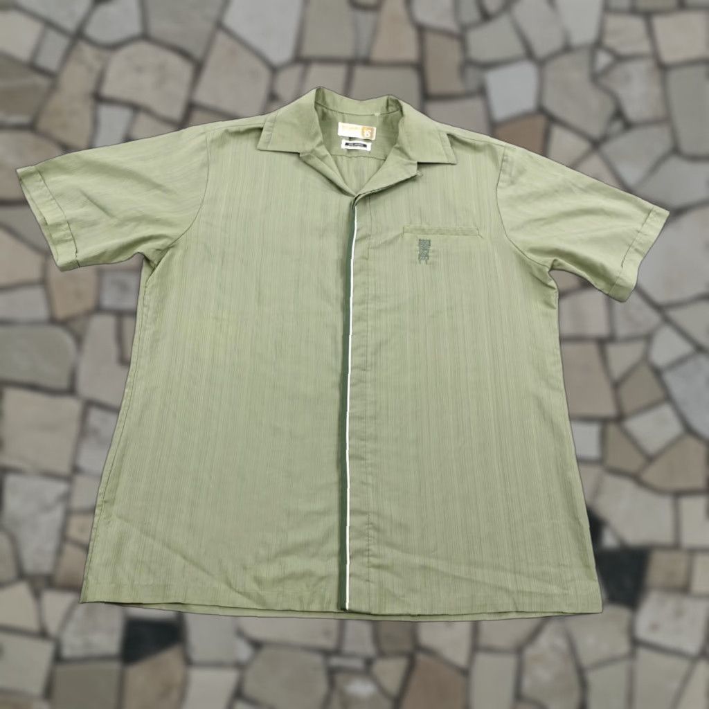 IOLANI Vintage Iolani Shirt Mens Medium Green Hawaiian Button Up Camp Aloha Tiki 60s Size US M / EU 48-50 / 2 - 1 Thumbnail