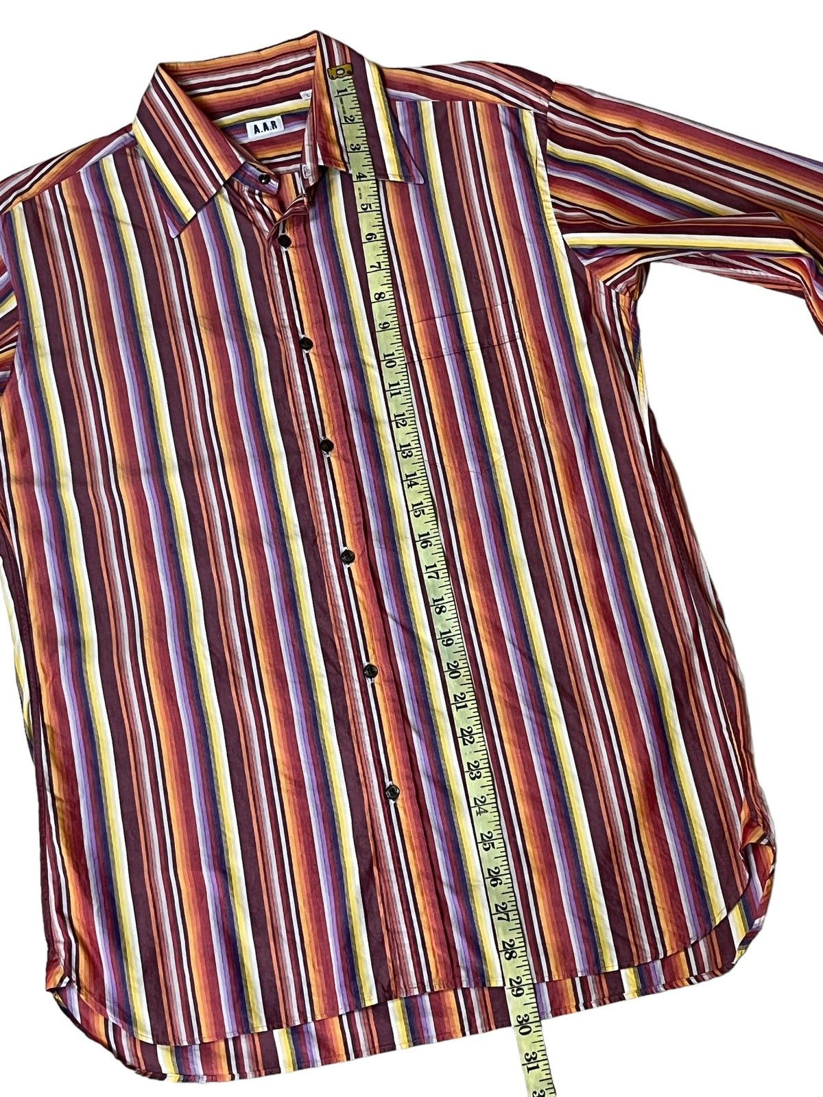 Yohji Yamamoto YOHJI YAMAMOTO AAR DURBAN STRIPED BUTTON UPS L/S SHIRT Size US M / EU 48-50 / 2 - 8 Thumbnail