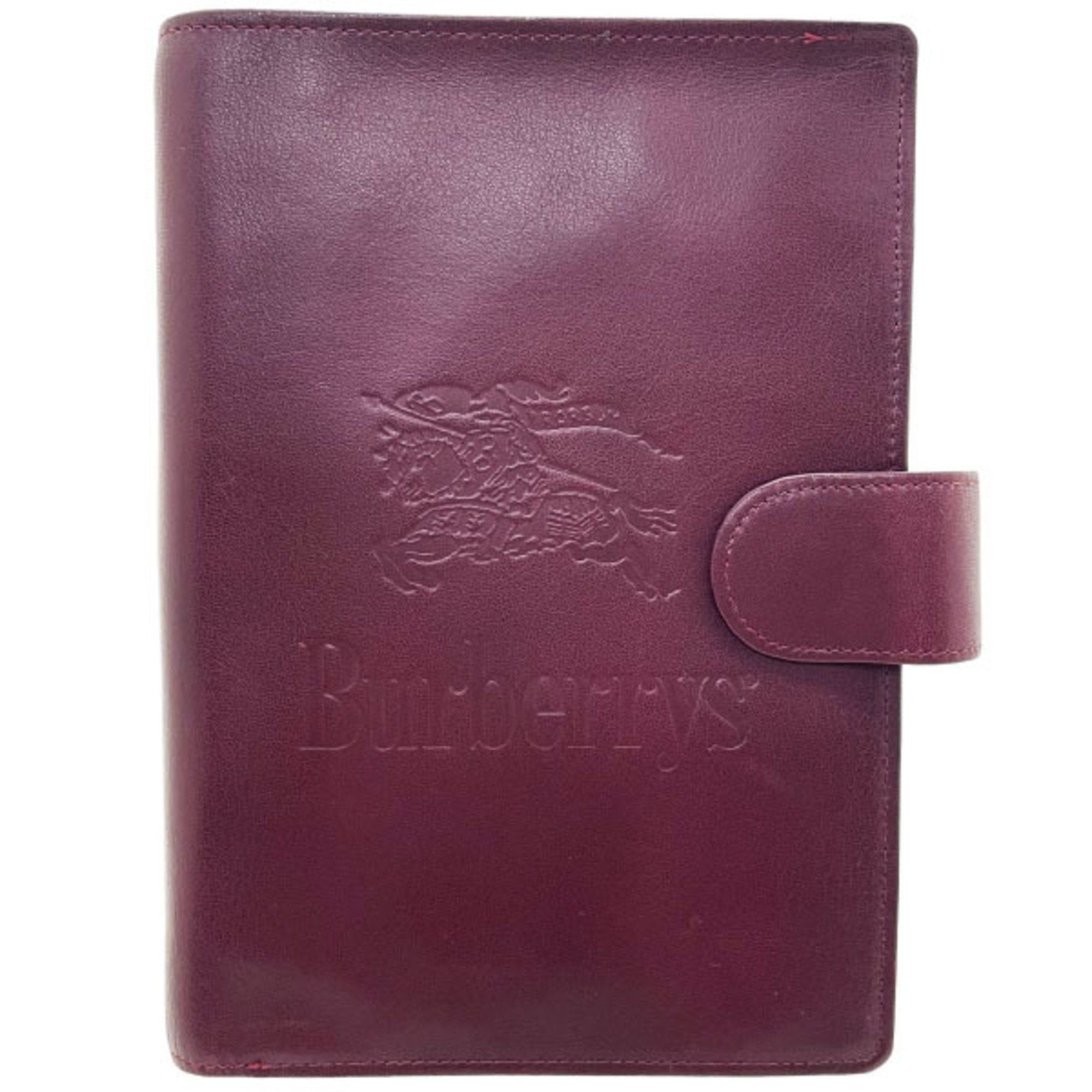 Burberry Burberry London Planner Cover Leather Bordeaux BURBERRY OF LONDON Burberrys Agenda Address Book Memo Pad Notebook Stationery 6-Hole TRN-14936 Size ONE SIZE - 1 Thumbnail