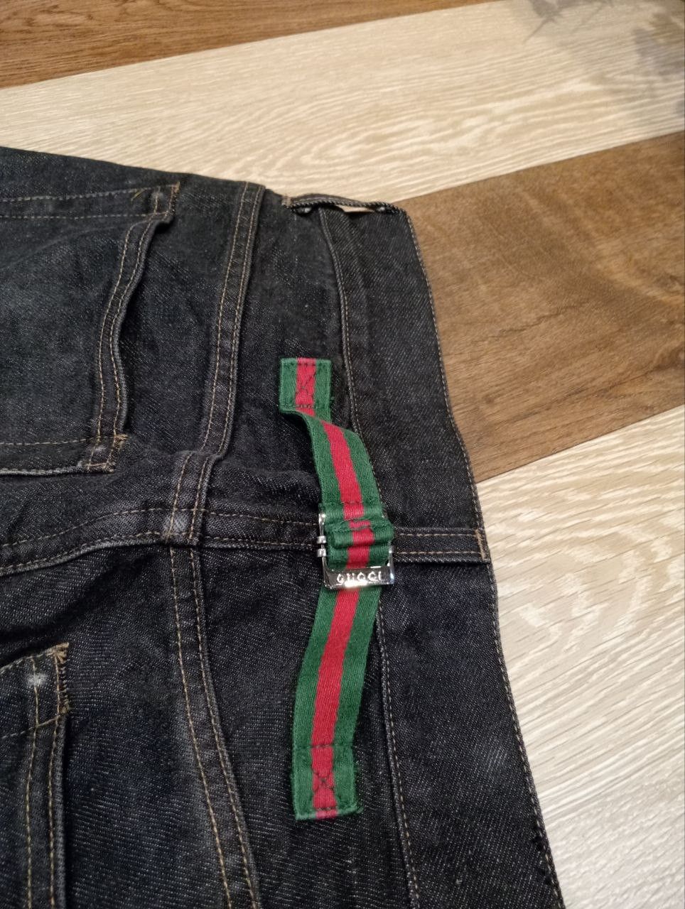 Gucci VINTAGE GUCCI BUCKLE BACK CARGO SELVEDGE JEANS Size US 30 / EU 46 - 17 Thumbnail