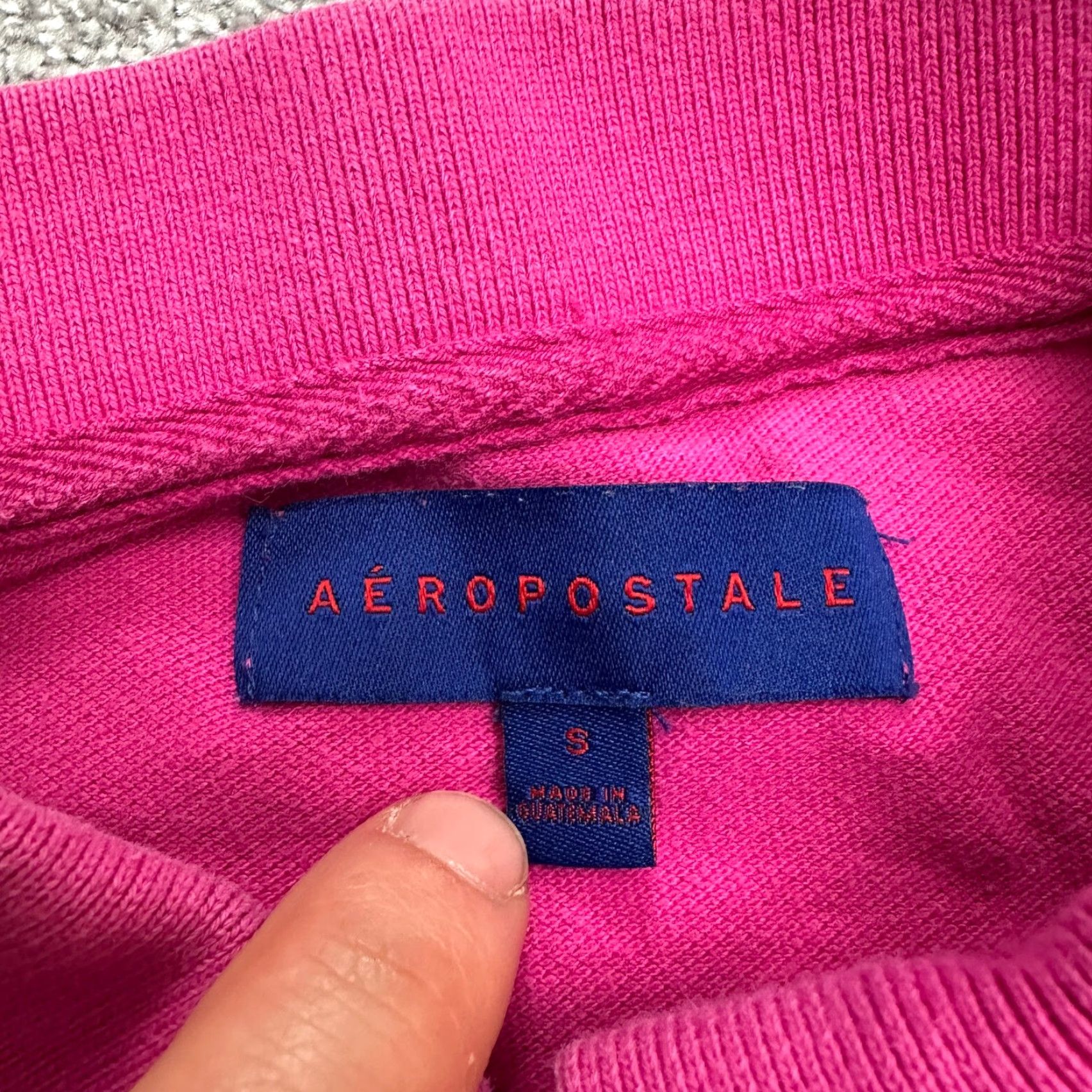 Vintage Aéropostale Polo Shirt Womens S Pink Short Sleeve 100% Cotton Casual Golf Shirt Size S / US 4 / IT 40 - 5 Thumbnail