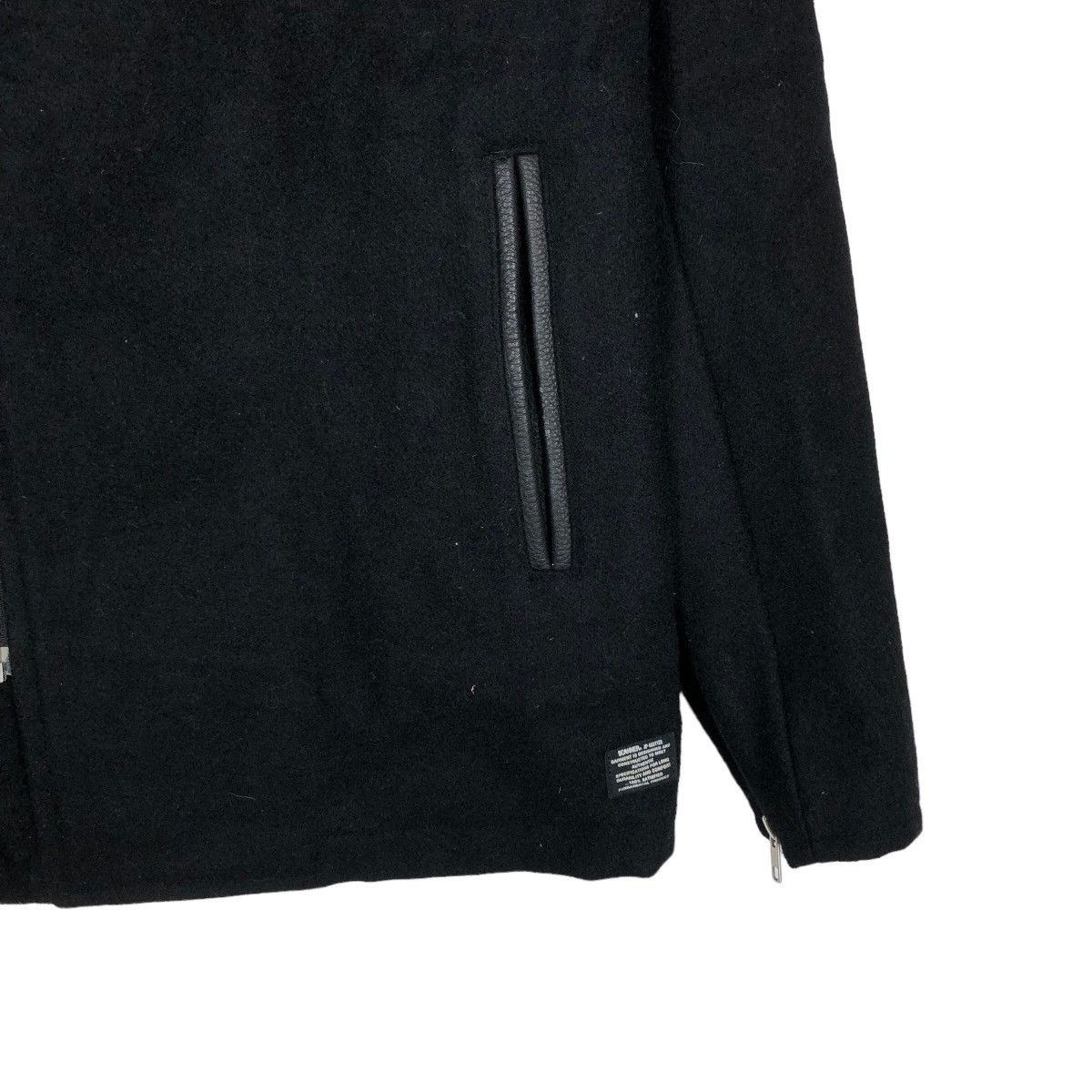 Japanese Brand 🔥90’s Wool Biker Jacket Double Breast Scanner Fundamental Size US M / EU 48-50 / 2 - 5 Thumbnail