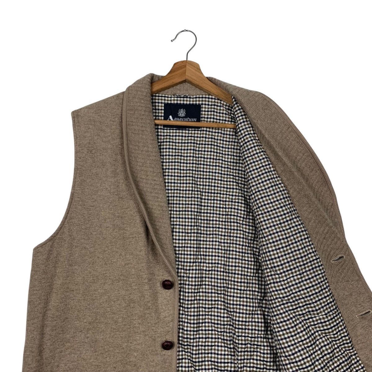 Aquascutum AQUASCUTUM Made in Japan Wool Button Vest #2074-C90 Size US L / EU 52-54 / 3 - 10 Thumbnail