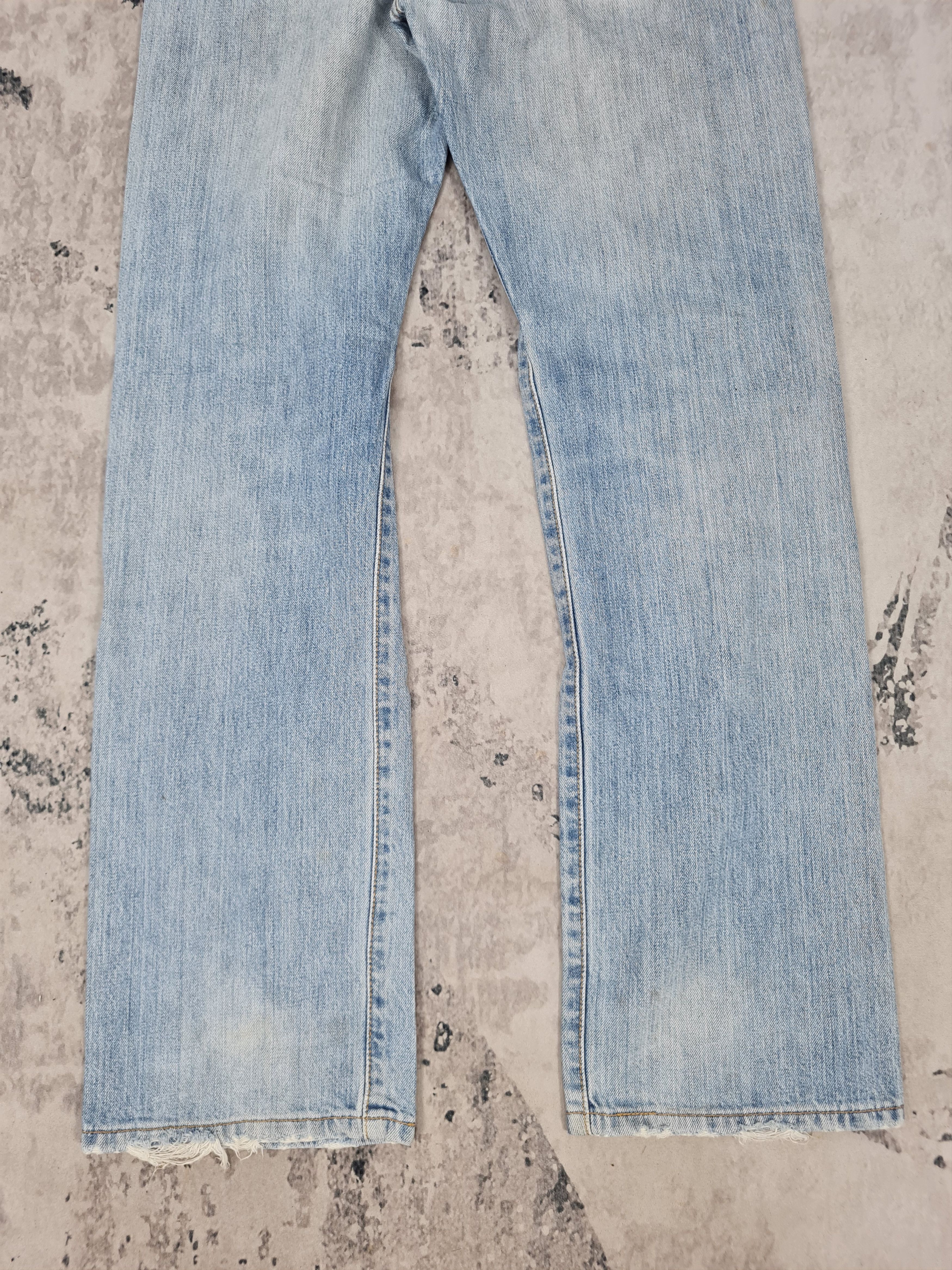 Levi's Vintage Clothing Vtg LEVIS 501 Distressed Faded Ripped Jeans L0381 Size 34X32 Size US 34 / EU 50 - 8 Thumbnail