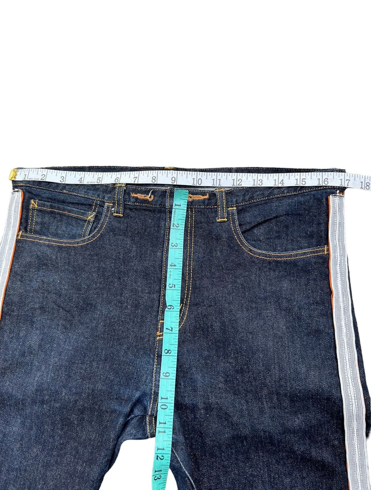 Sasquatchfabrix Sasquatchfabrix Japan Side Tape Cropped Denim Jeans Size US 32 / EU 48 - 3 Thumbnail