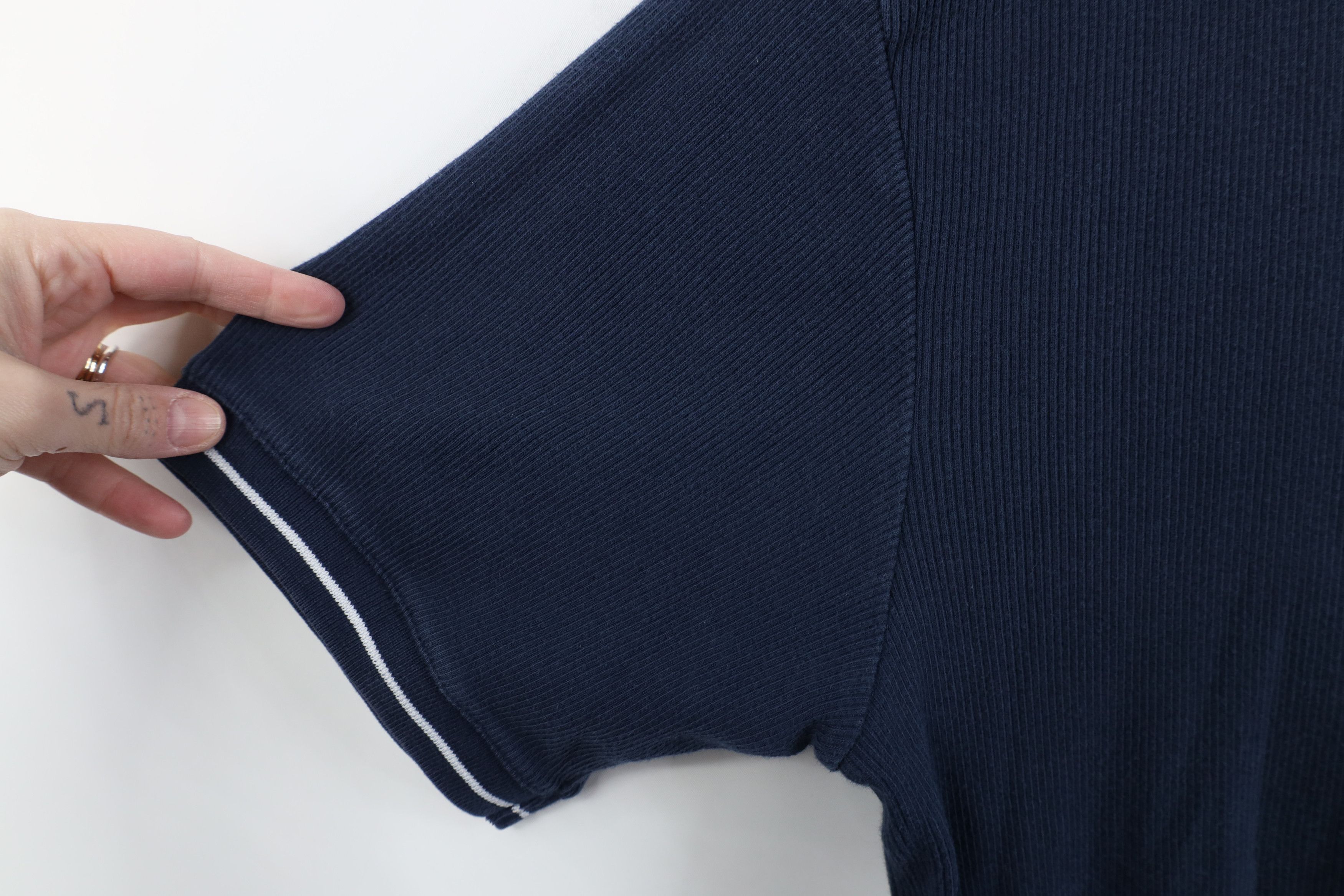 Tommy Hilfiger Vintage 90s Tommy Hilfiger Ribbed Knit Ringer T-Shirt Blue Size US XL / EU 56 / 4 - 7 Thumbnail