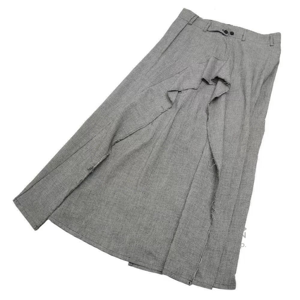 Yohji Yamamoto Yohji Yamamoto NOIR Houndstooth Skirt Pants. Size 28" / US 6 / IT 42 - 3 Thumbnail