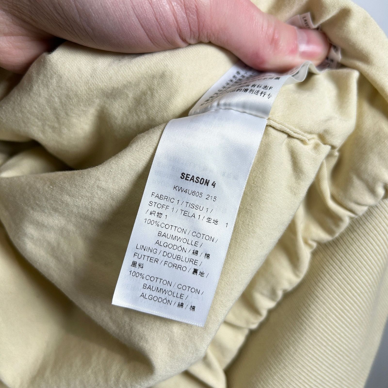 Yeezy Yeezy Season 4 Beige Bomber Jacket Size S Size US S / EU 44-46 / 1 - 4 Thumbnail