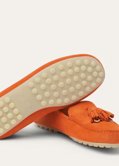 Loro Piana o1srvl11e0725 Dot Sole Walk Loafers in Orange Size US 10 / IT 40 - 5 Thumbnail