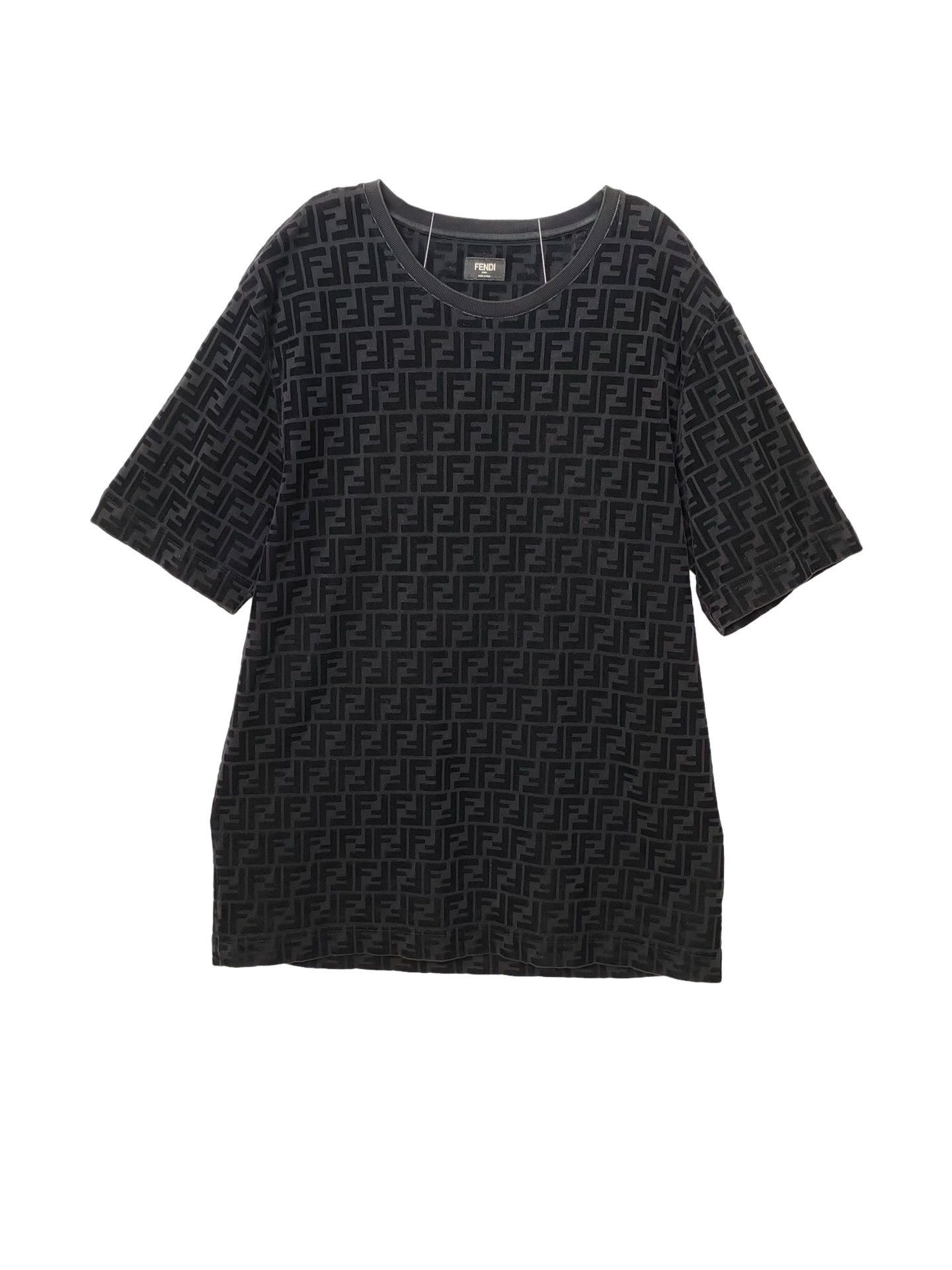 Fendi Fendi FF Monogram Velvet Short Sleeve T-Shirt Size XL Size US XL / EU 56 / 4 - 1 Thumbnail