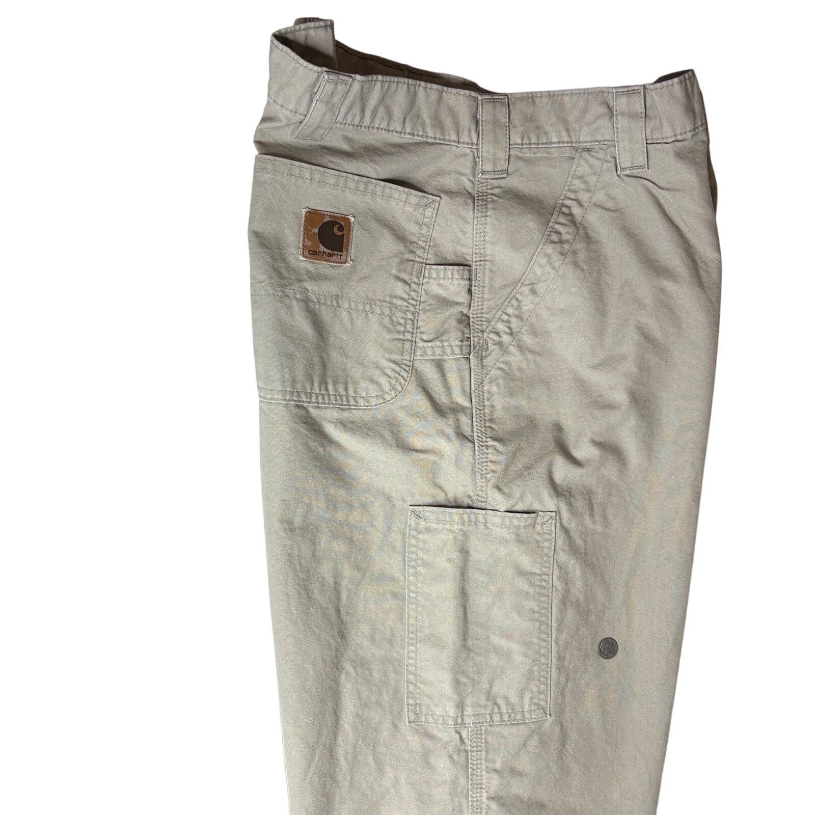 Carhartt Carhartt B151 Tan Duck Canvas Carpenter Pants 38x34 Tall Size US 38 / EU 54 - 3 Thumbnail