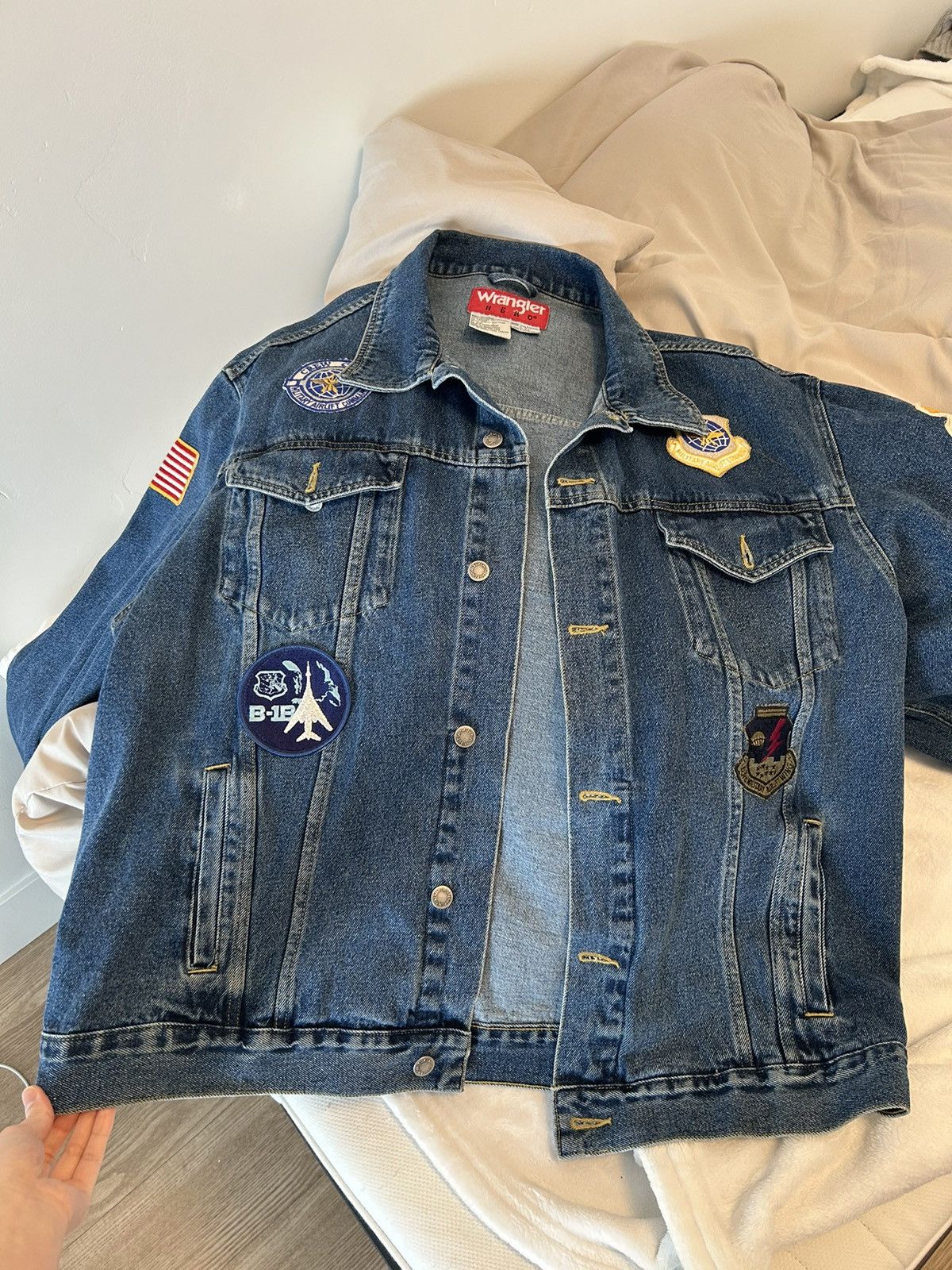 Wrangler Wrangler Hero Denim Jacket 2XLT -Dark Wash- Size US XL / EU 56 / 4 - 1 Thumbnail