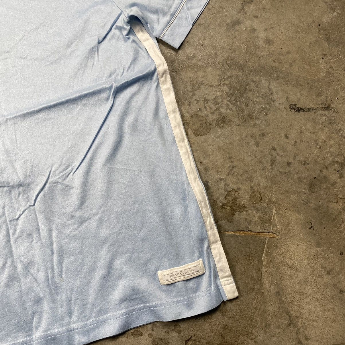 Designer × Prada Prada Cotton Satin Stretch Polos Size M / US 6-8 / IT 42-44 - 4 Thumbnail